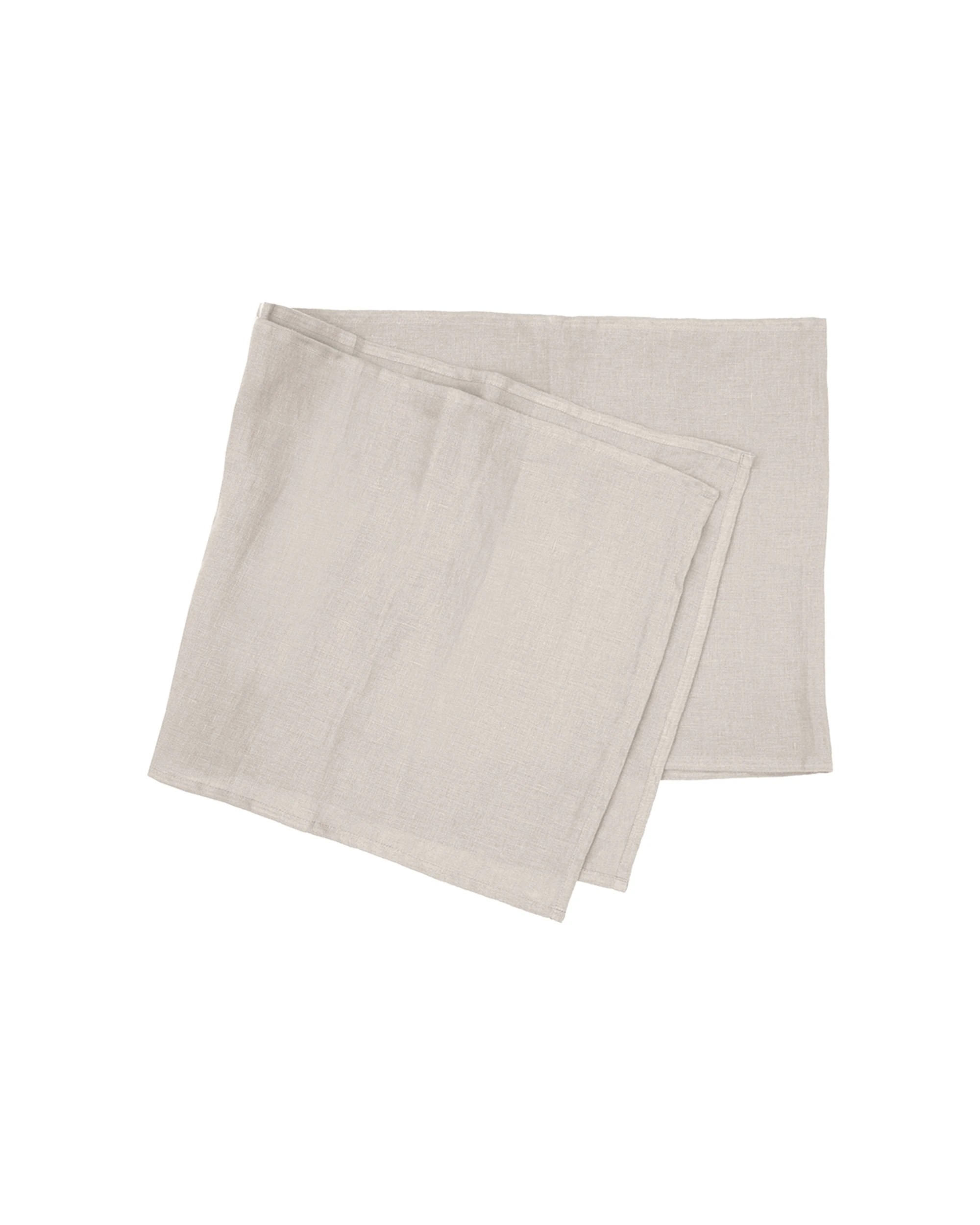 1 Bambury Tableware/Dinnerware Linen Table Runner Pebble 35x180cm - Beige, 1 of 1