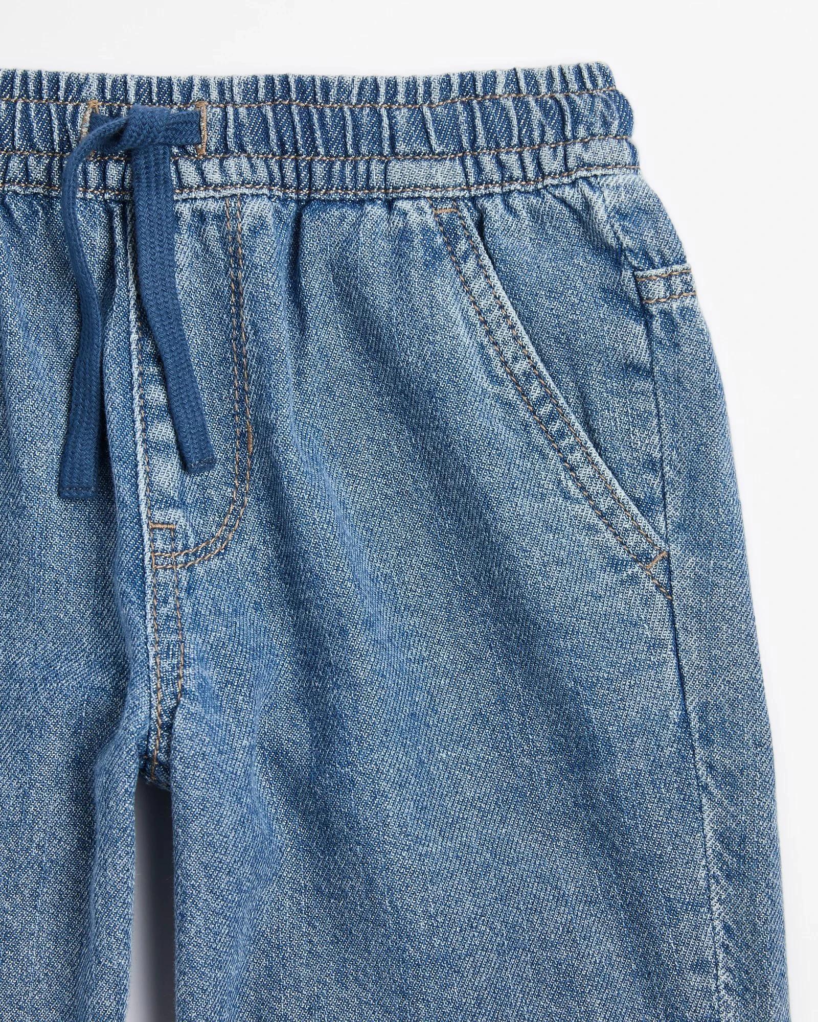 2 Target Denim Pull On Volley Shorts MID WASH, 2 of 3