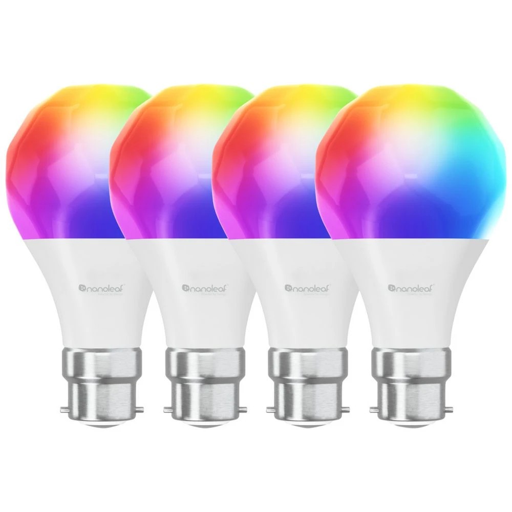 1 Nanoleaf Matter Smart Bulb B22 Base 4 Pack, 1 of 5