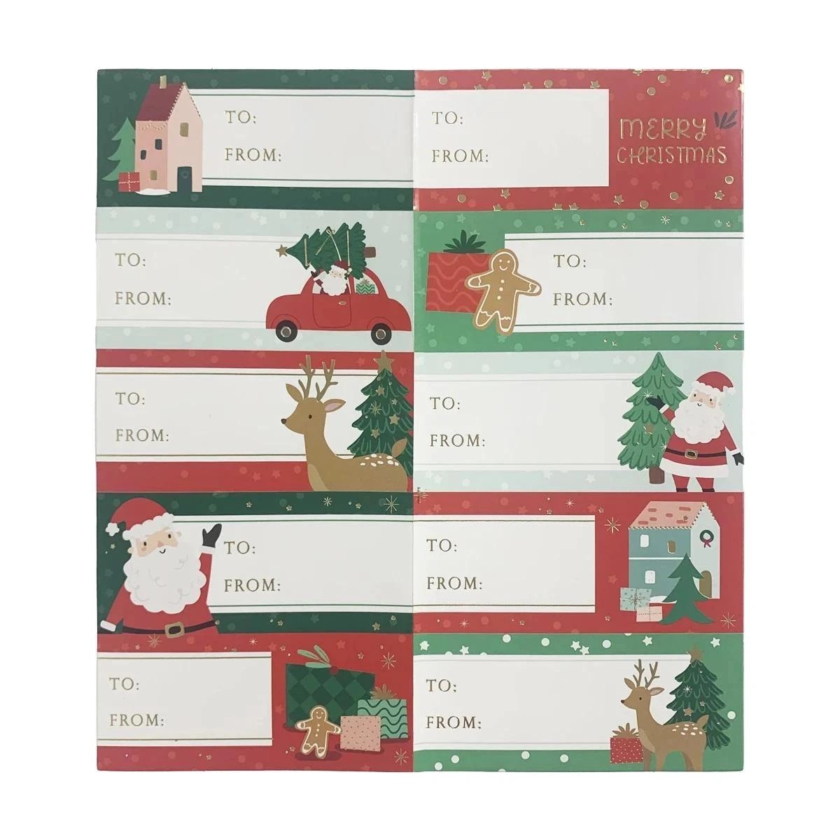 3 10 Pack Wishing Tree Christmas Stickers - Assorted, 3 of 5
