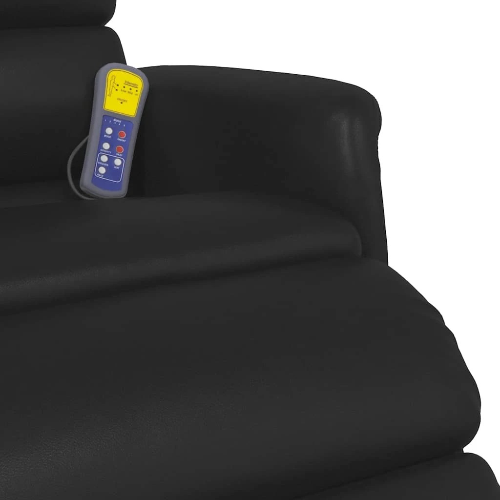 9 vidaXL Contemporary Massage Recliner Chair Footrest - Black, 9 of 9