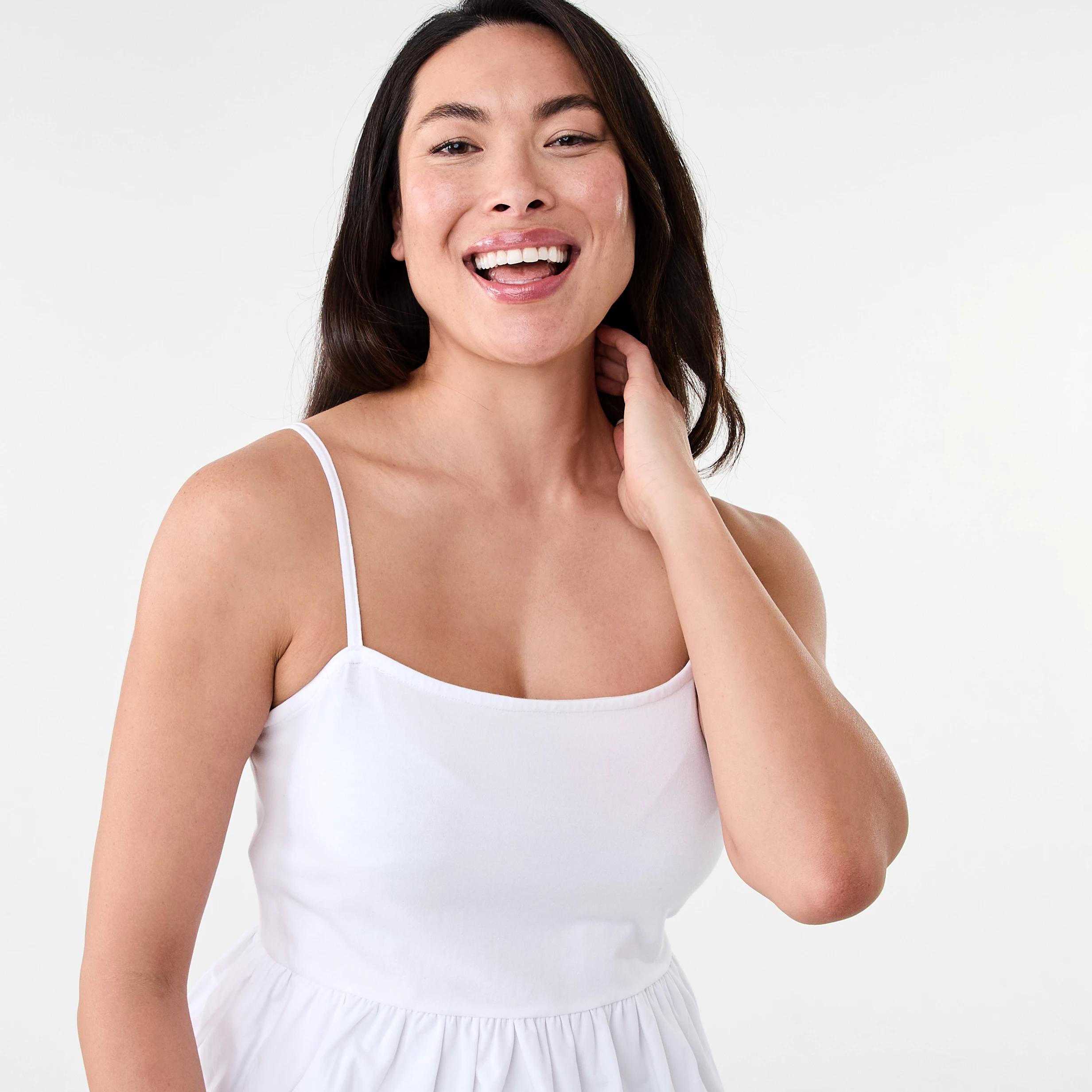 4 Sleeveless Bubble Hem Top White, 4 of 6