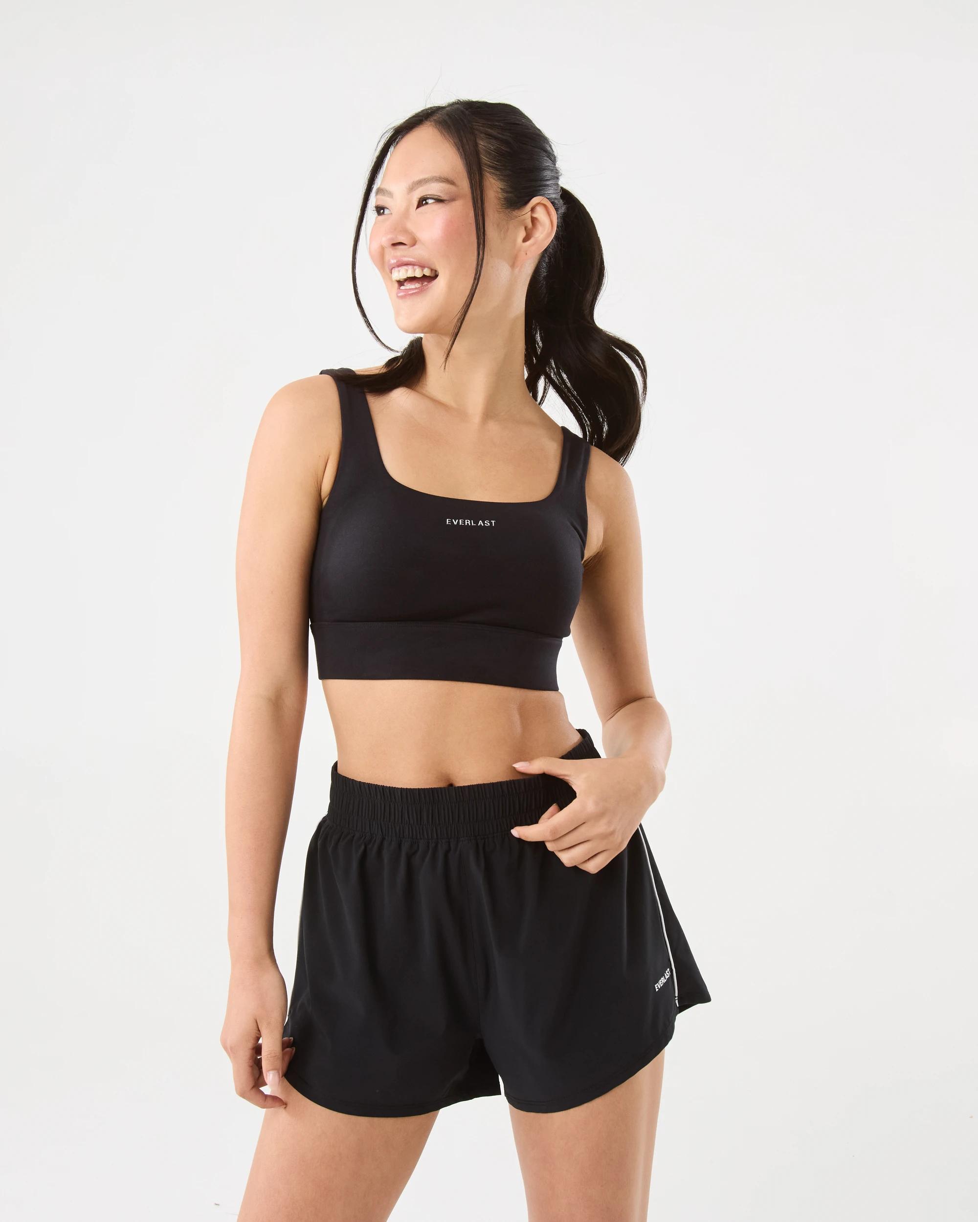 9 Everlast Womens Square Crop Top Black, 9 of 9