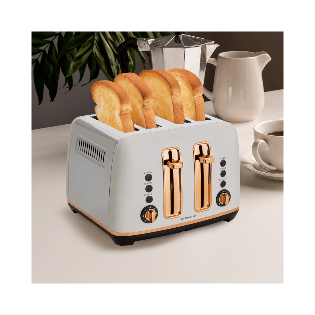 8 Morphy Richards Ascend 4 Slice Bread Toaster Home/kitchen Rose Gold - White, 8 of 8
