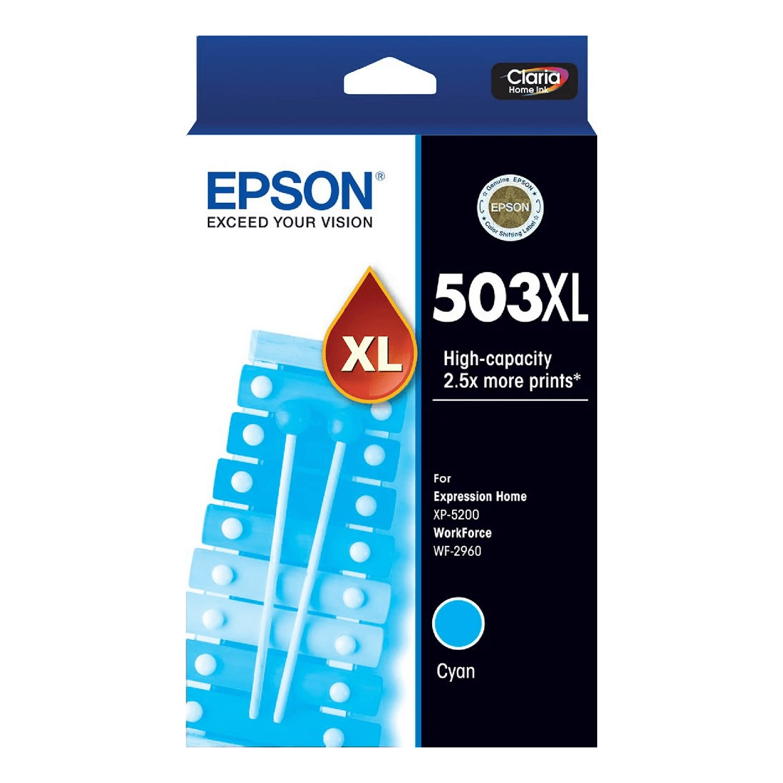 1 Epson 503XL Ink Cartridge Cyan, 1 of 1