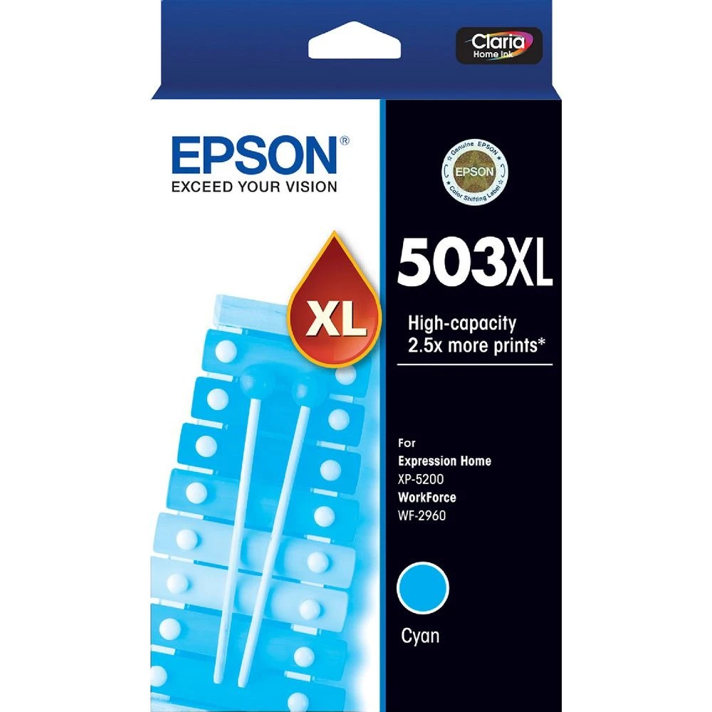 1 Epson 503XL Ink Cartridge Cyan, 1 of 1