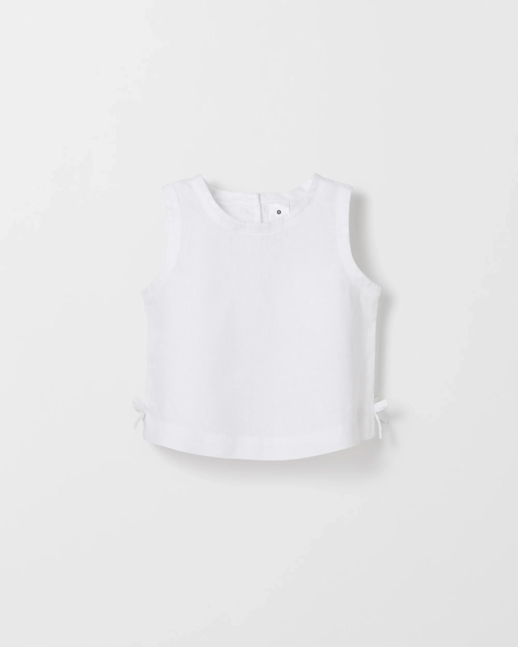 4 Target European Linen Tank WHITE, 4 of 5