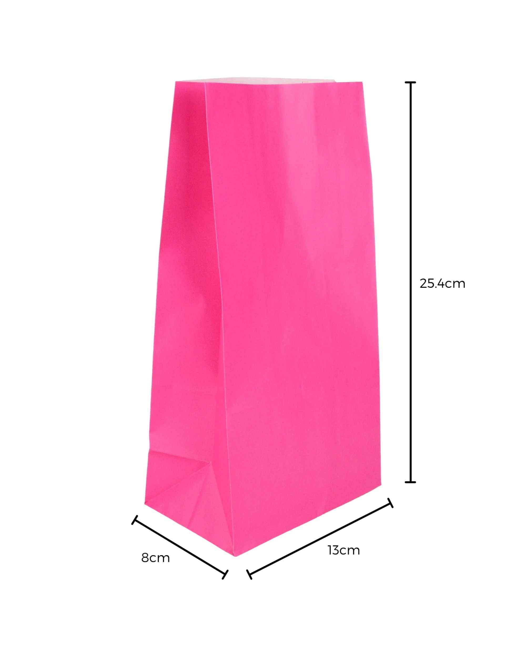 2 Partyrama Bright Neon Paper Treat Bags Pack of 12 - Neon, 2 of 2