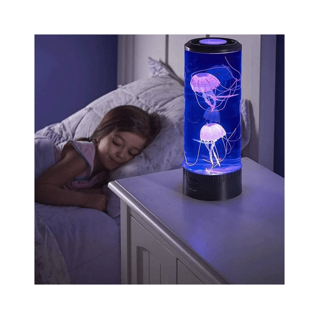 2 Led Novelty Kids Aquarium Jelly Fish Lava Lamp Bedroom Light Up Party Decor Set
 - Multi, 2 of 3