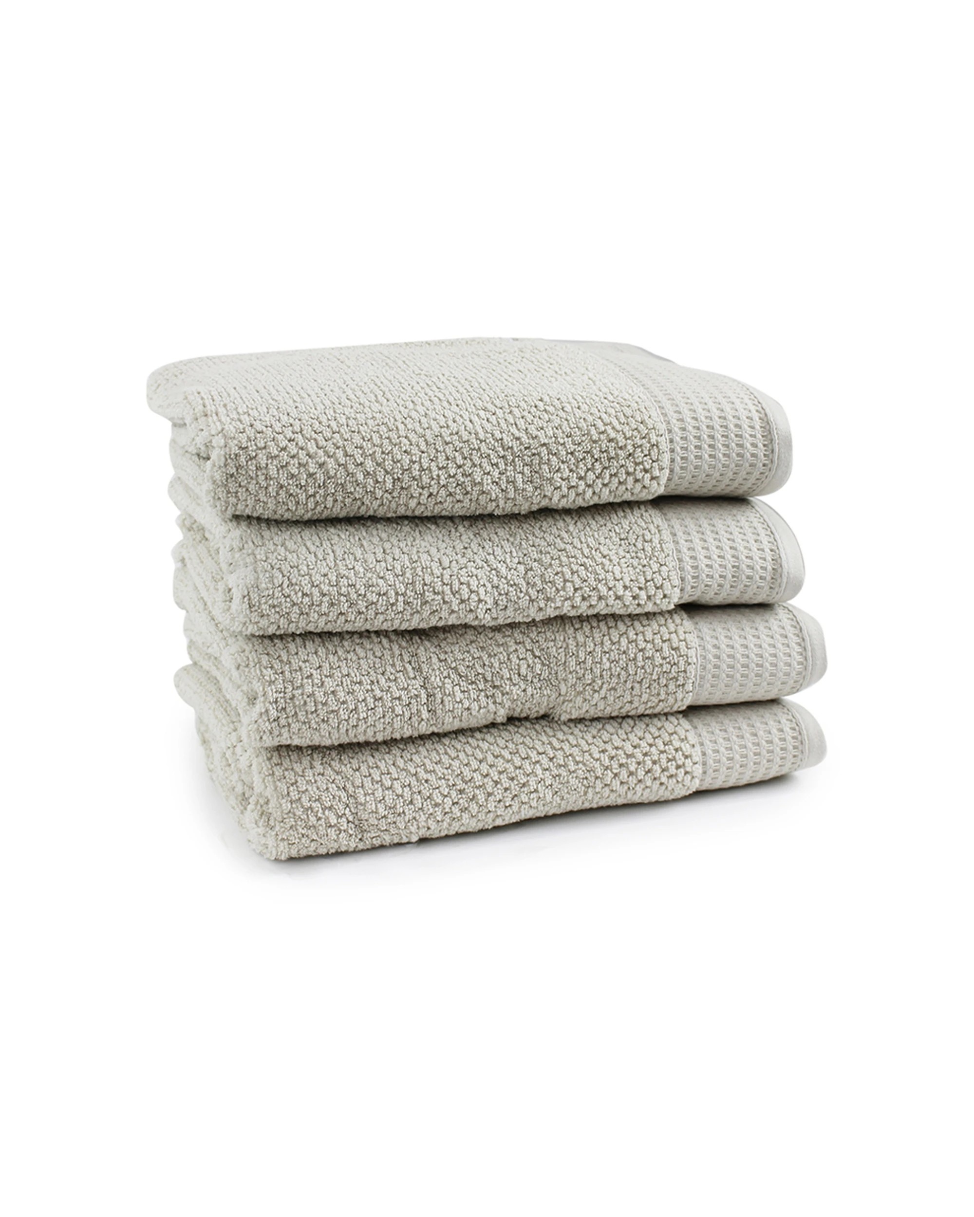 1 Onkaparinga 4pc 69x140cm Cotton Avalon Bathroom Towels Set 550gsm Soft Sand
 - Natural, 1 of 3