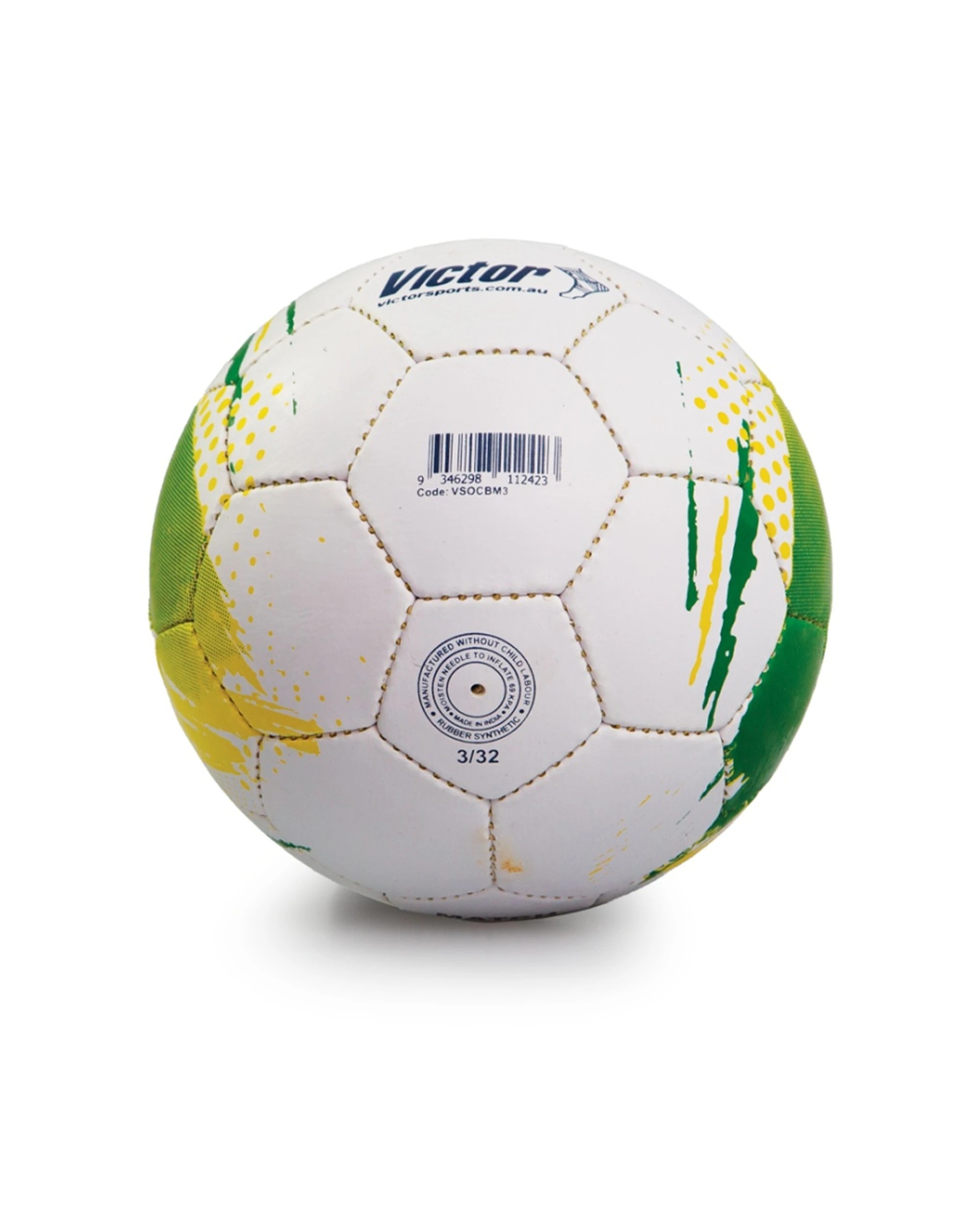 3 Victor Sports Match Soccer Ball Training Durable Size 3 - Multi, 3 of 4