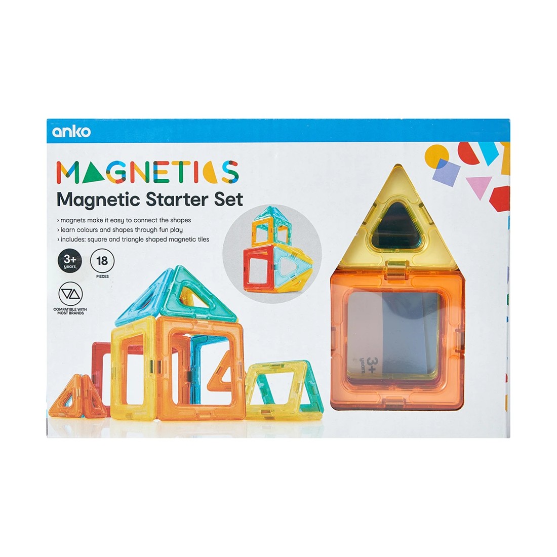 9 18 Piece Magnetic Tiles Set, 9 of 10