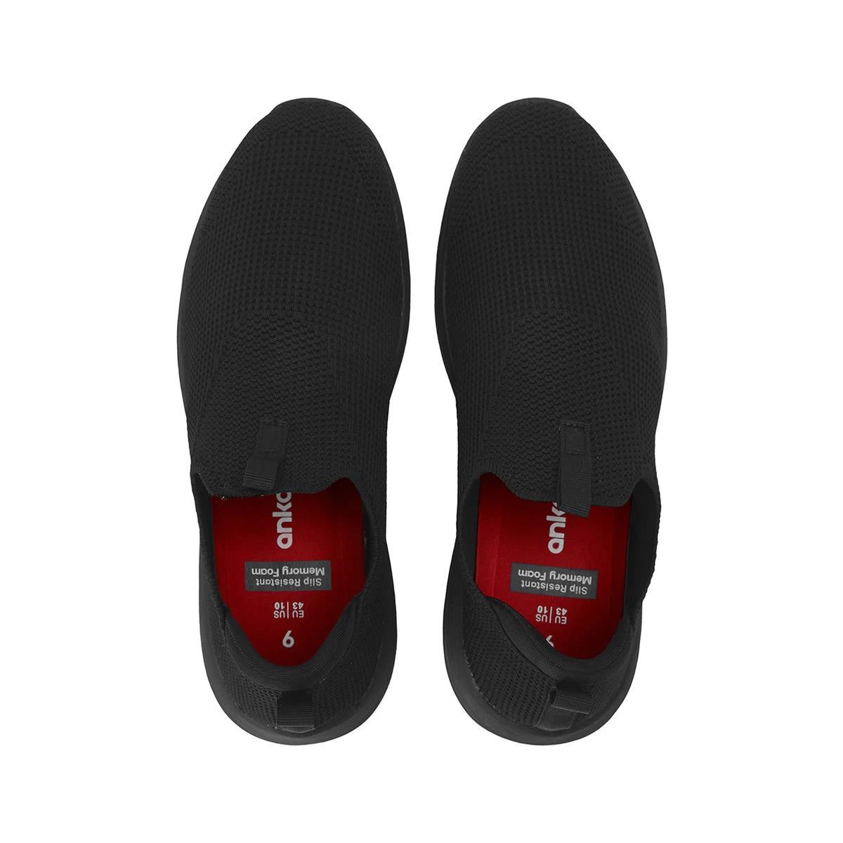 2 Slip Resistant Slip On Sneakers BLACK, 2 of 5