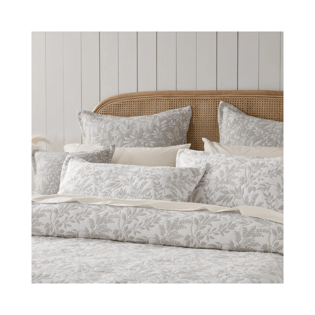 3 Bianca Bedding Amelia Stone Jacquard Bedspread Set with Cuffed Edge - Assorted, 3 of 5