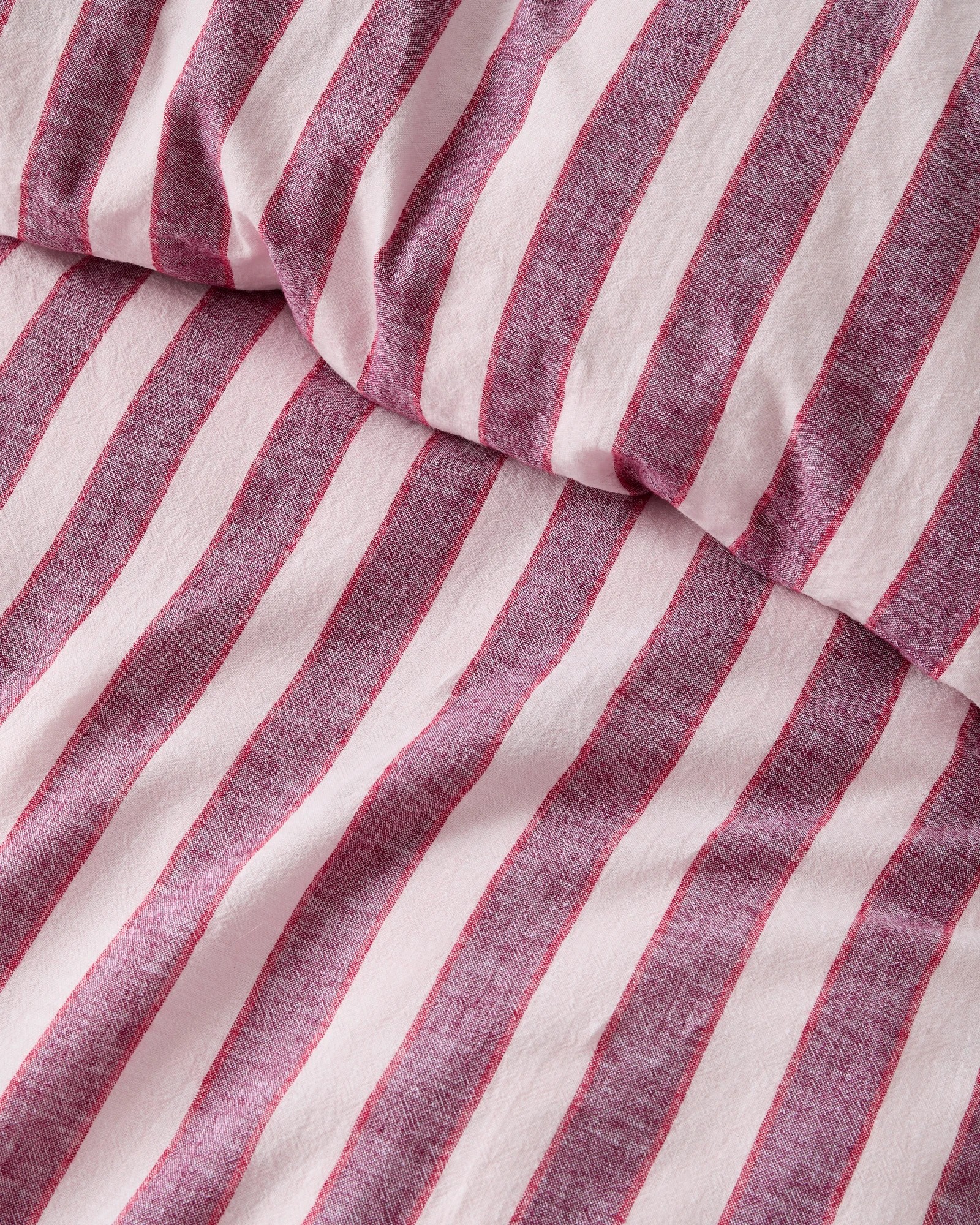 4 Target Reid Stripe Linen/Cotton Quilt Cover Set - Super King Bed - Pink, 4 of 5