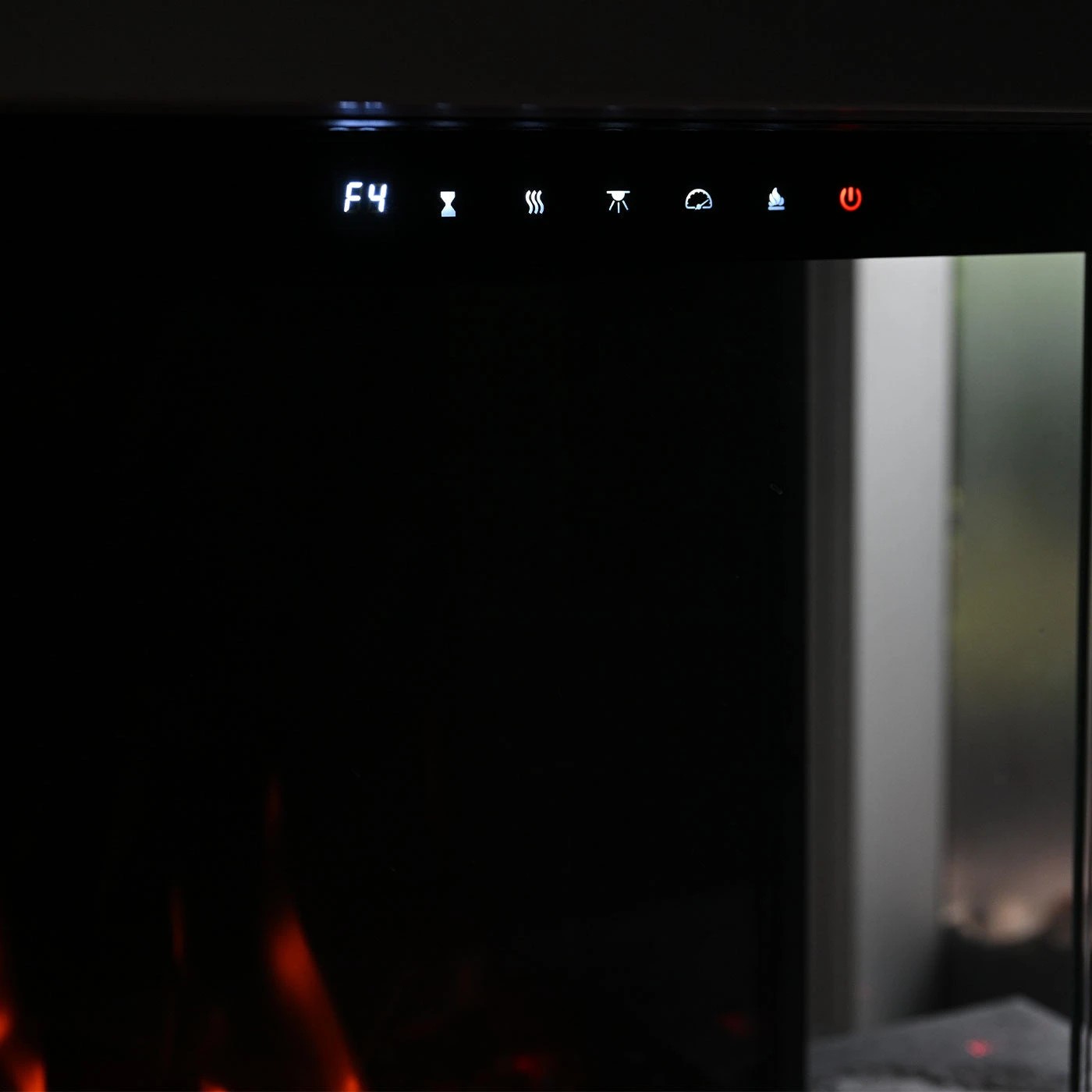 4 Moda Living Cascade 3-Sided 78 inch Extra Deep Electric Fireplace - Black, 4 of 7