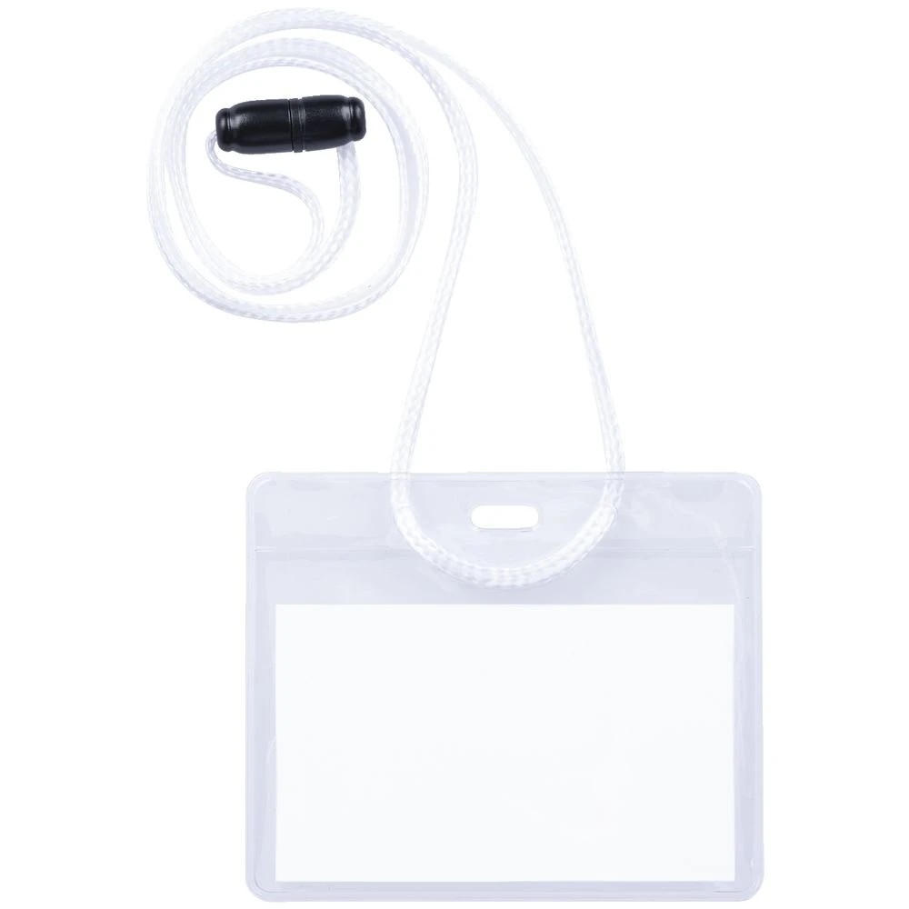 2 J.Burrows Card Holder with Lanyard White 10 Pack, 2 of 2