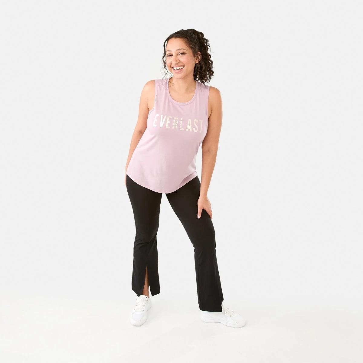 7 Everlast Womens Keyhole Tank EVERLAST BLOCK DUSTY PINK, 7 of 7