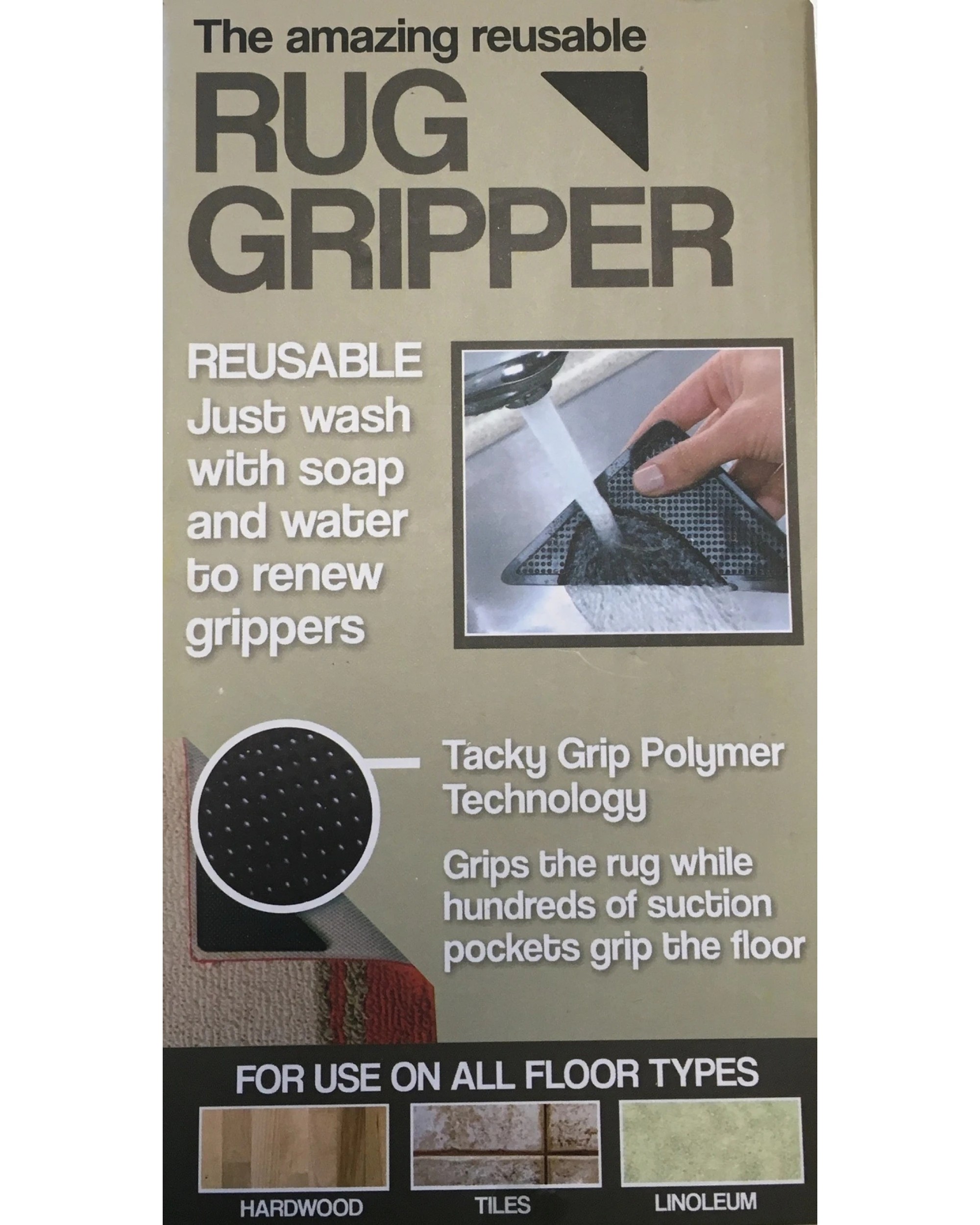 3 BR Home Reusable Non-Slip Carpet Grippers - Pack of 8, 3 of 6