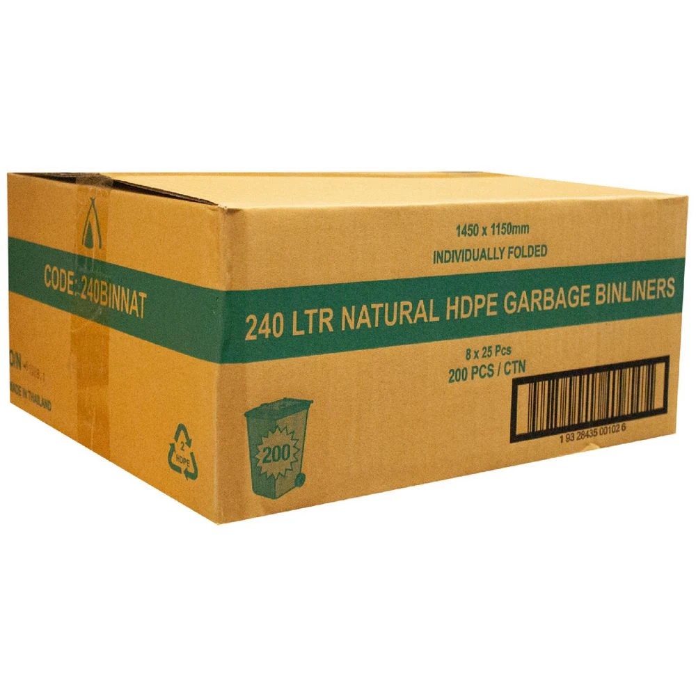 2 Tailored Packaging HDPE Bin Liners 240L x 200, 2 of 2