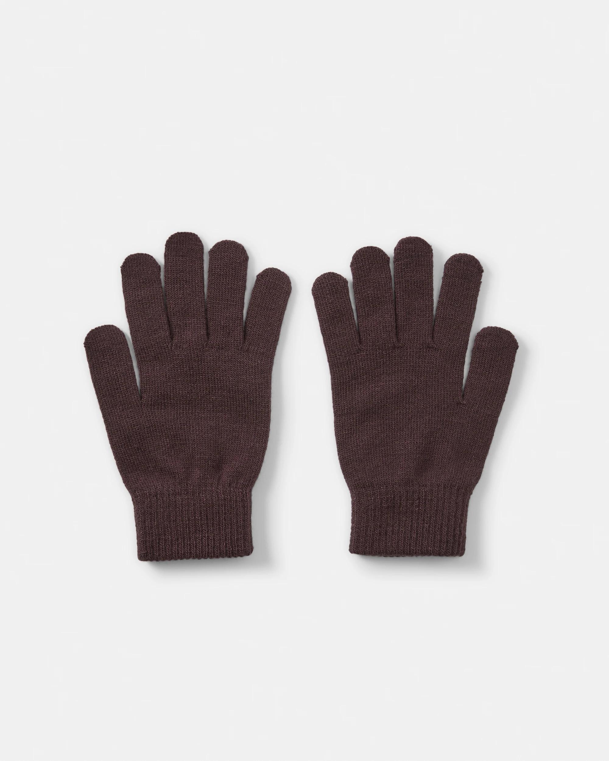 2 Touchscreen Gloves Choc Plum, 2 of 3