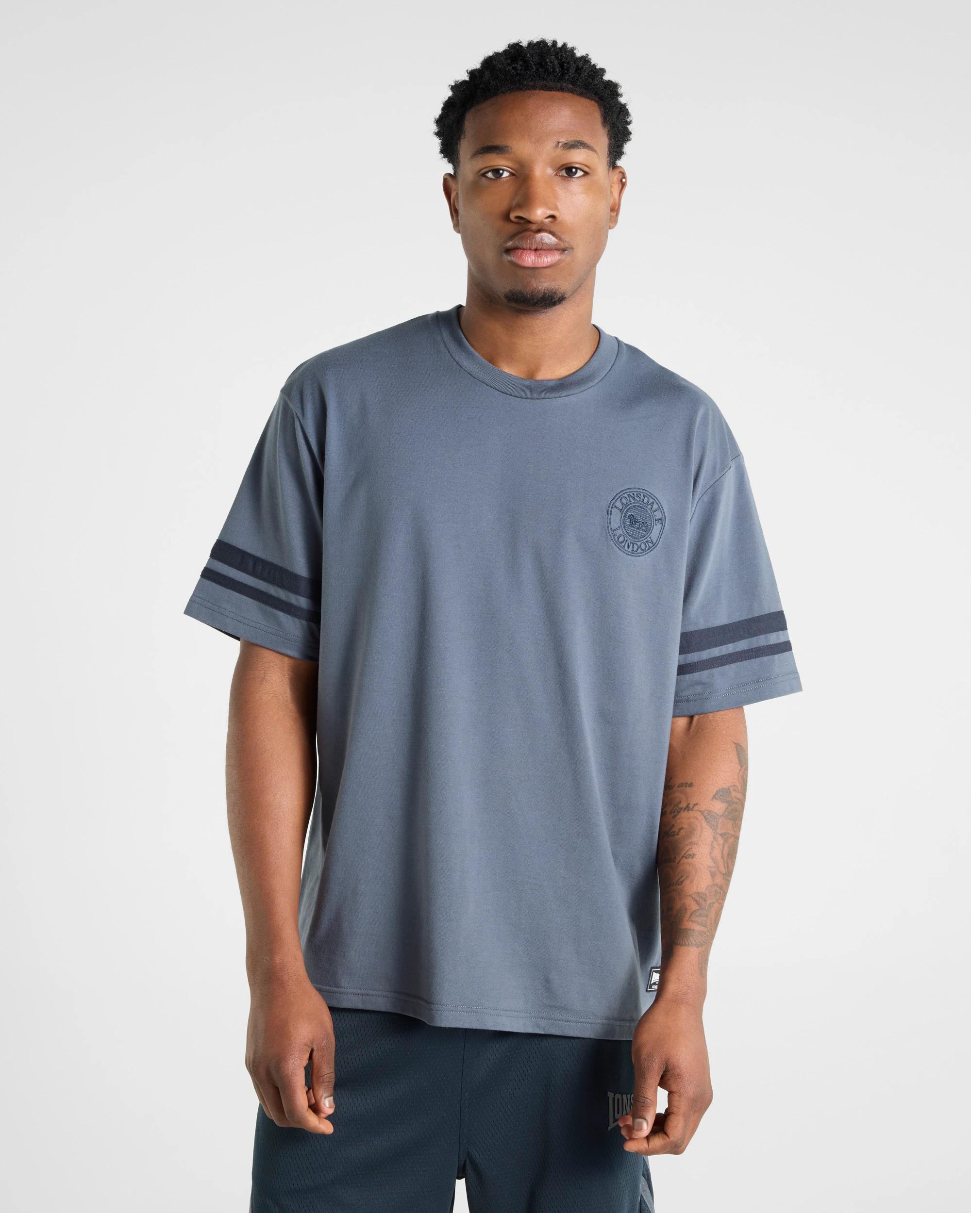 1 Varsity Short Sleeve T-shirt - Lonsdale London BLUE, 1 of 5