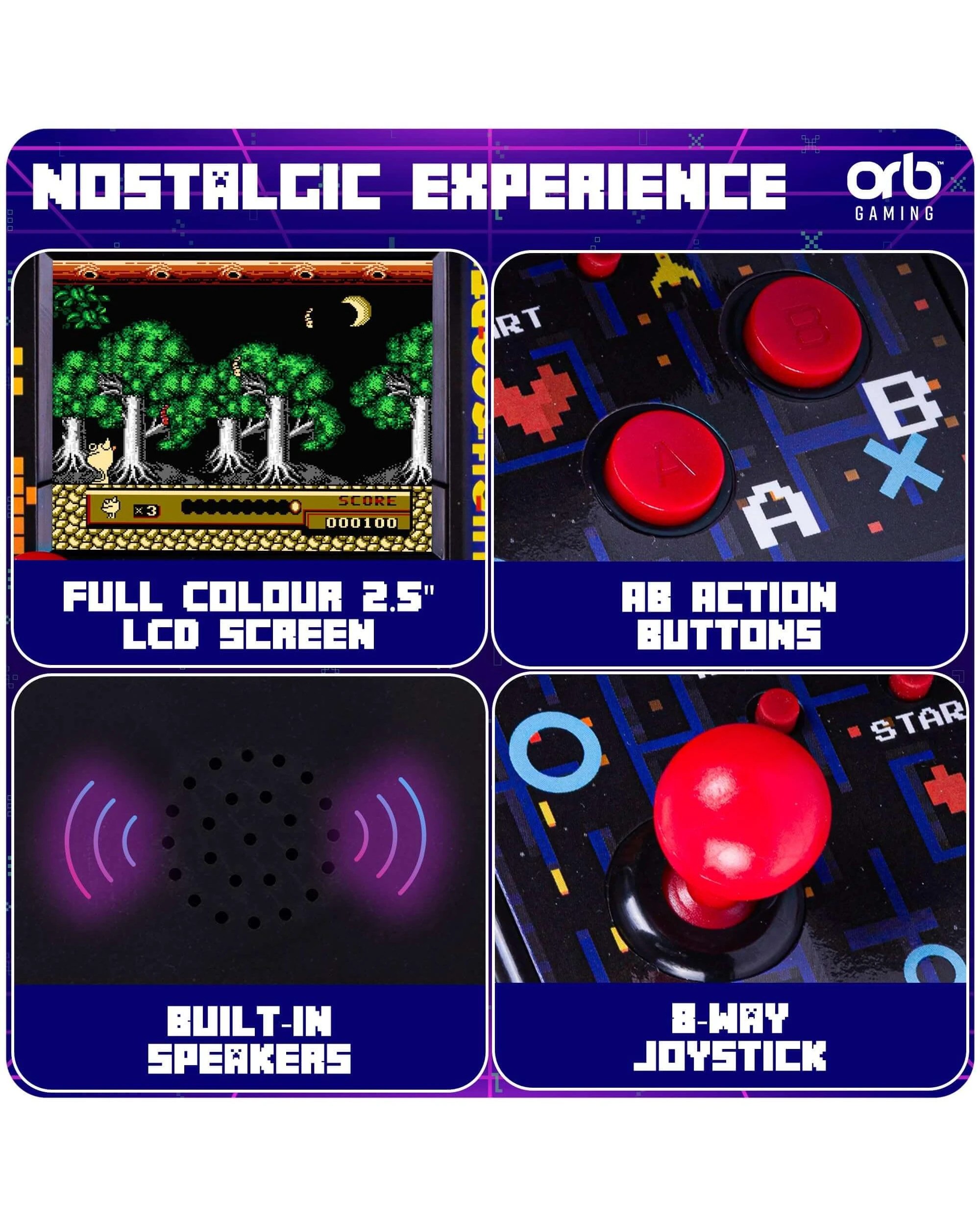 4 Thumbs Up! Orb Retro Mini Arcade Machine, 4 of 7