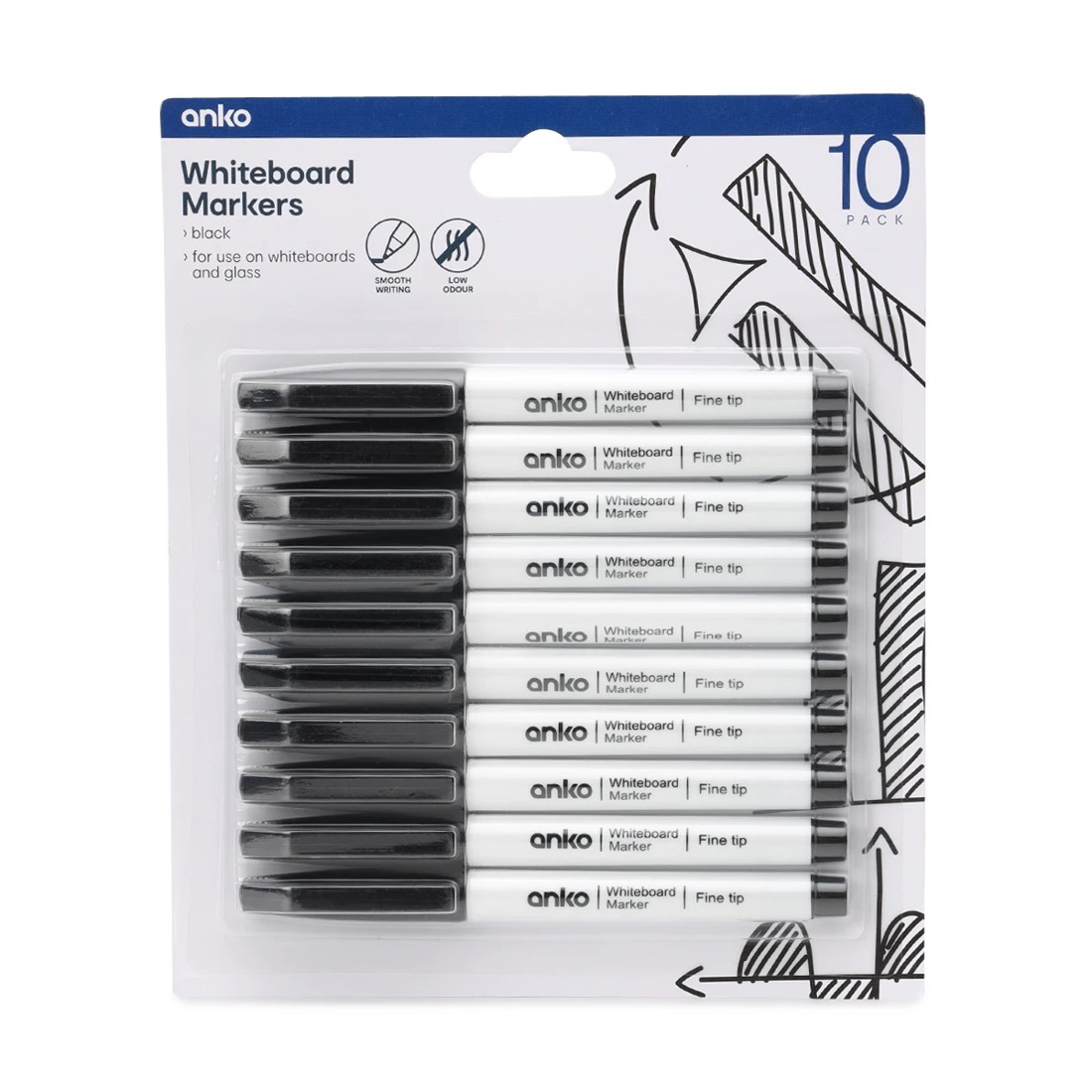 1 10 Pack Whiteboard Markers, 1 of 5
