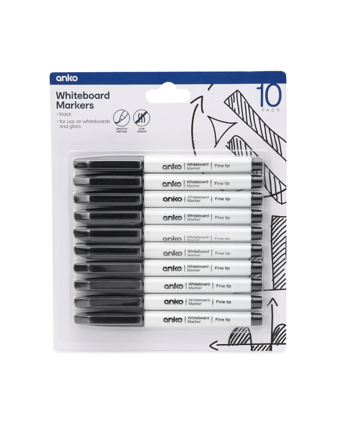 1 10 Pack Whiteboard Markers, 1 of 5