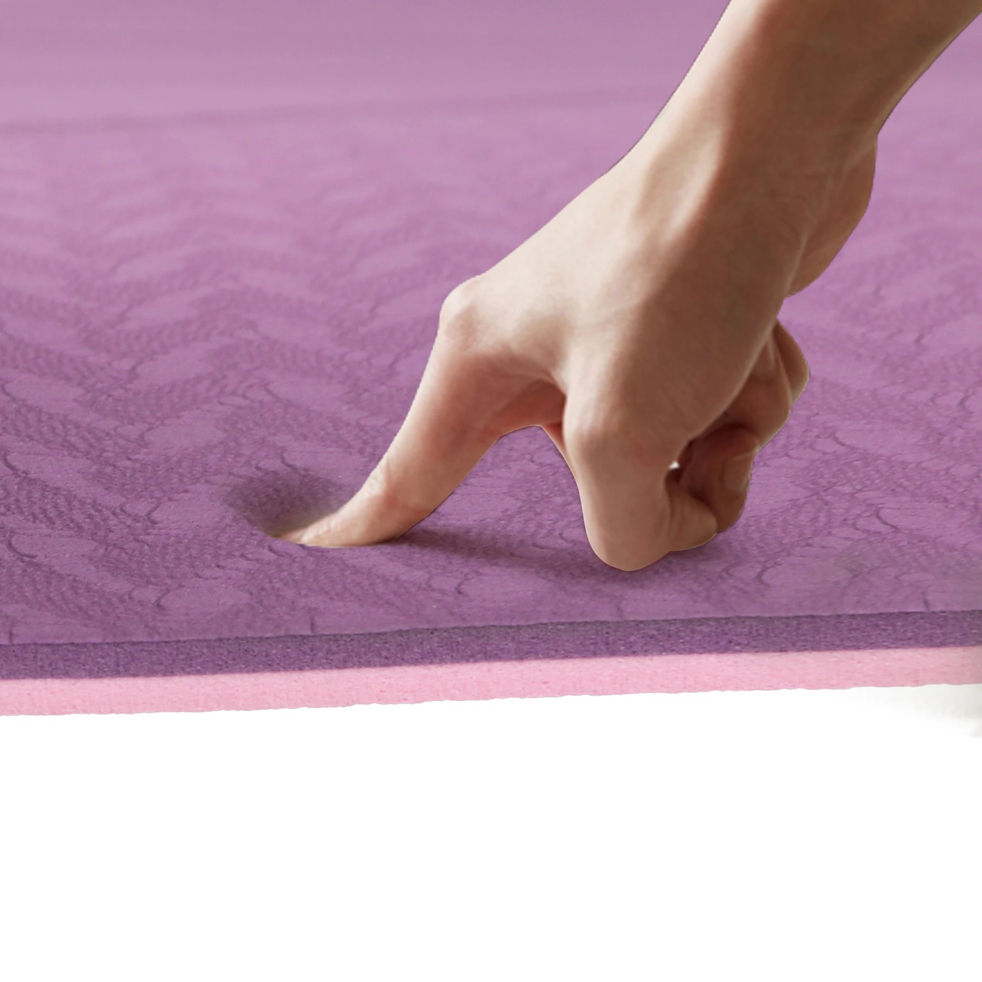 6 Centra 183X61X0.6Cm Yoga Mat In Purple And Dual Colour - Pink, 6 of 8