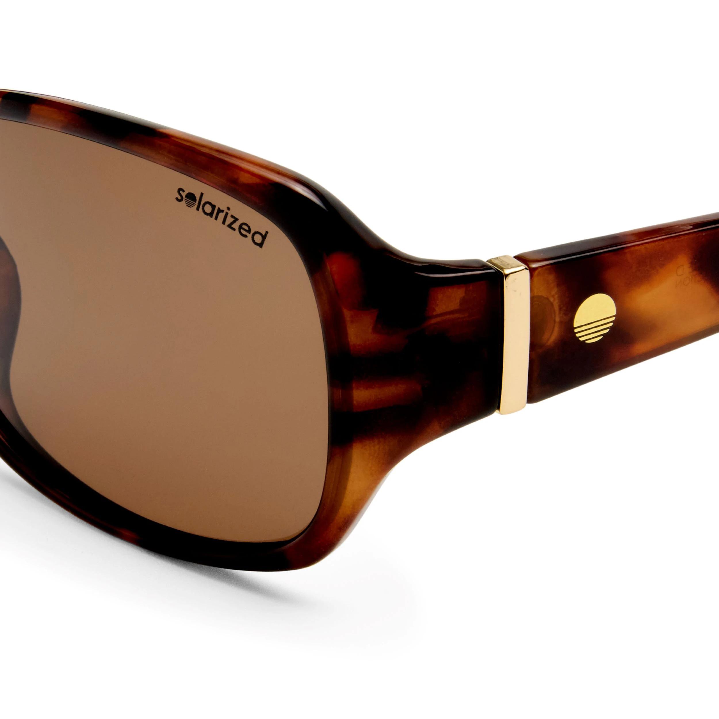 3 SOLARIZED® Glam Wrap Sunglasses, Dark Tortoishell BROWN, 3 of 5