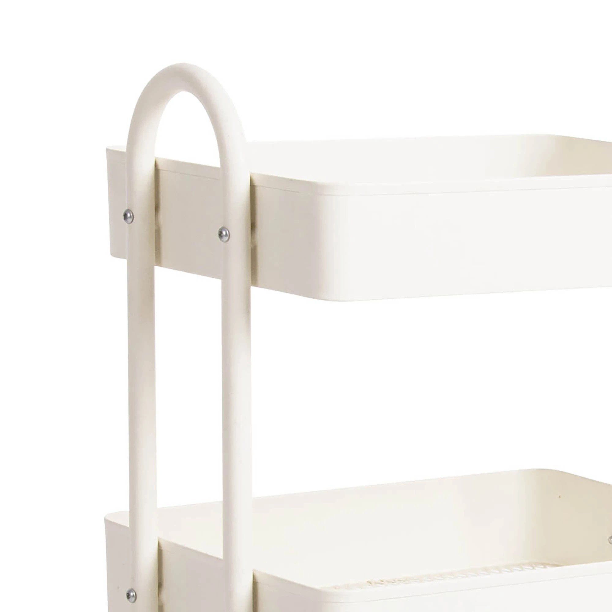 3 Levede 4 Tiers Storage Trolley - White, 3 of 7