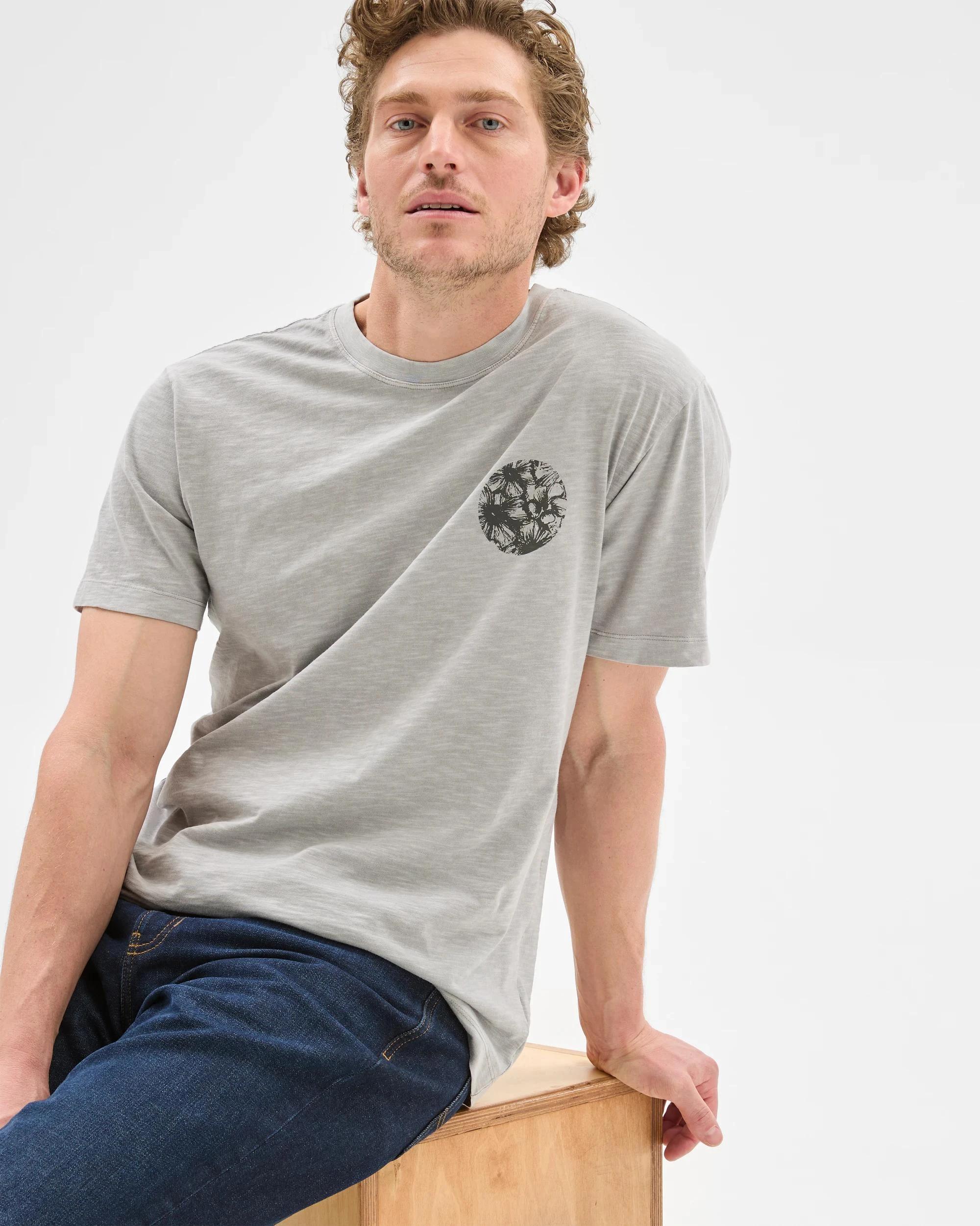 6 Target Australian Cotton Floral Print T-Shirt GREY, 6 of 6