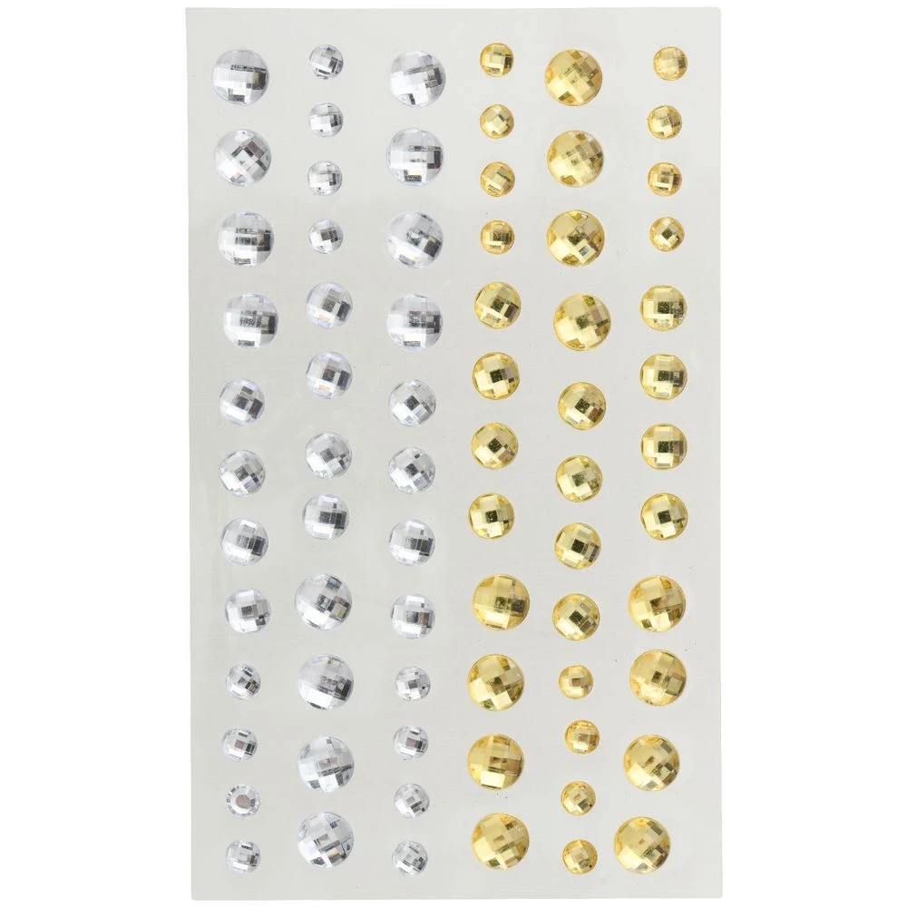 2 Kadink Adhesive Crystal Silver & Gold 72 Pack, 2 of 4