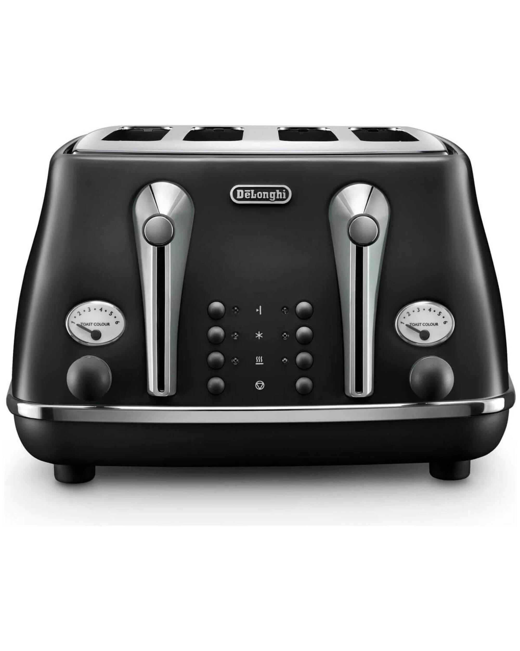 1 De'Longhi Icona Capitals 4 Slice Toaster Auckland Black, 1 of 4