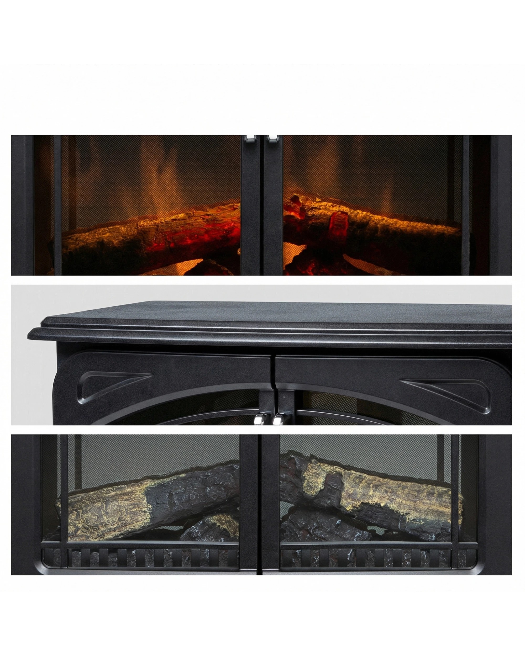 7 Dimplex 2000w 64cm Leckford Electric Stove Optiflame Portable Fireplace Heater
 - Black, 7 of 8