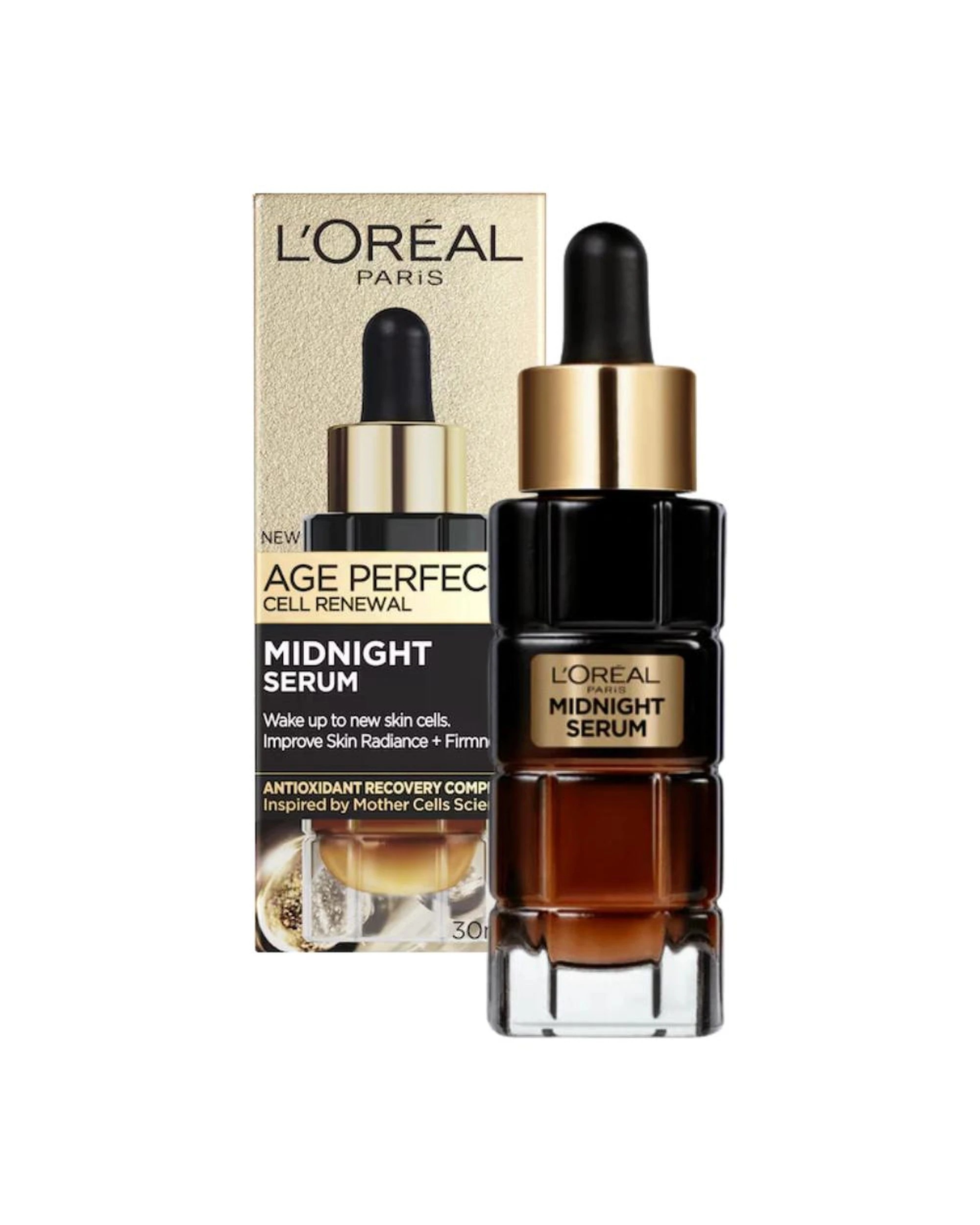 1 L'Oreal Paris Age Perfect Cell Renewal Midnight Serum 30mL, 1 of 2