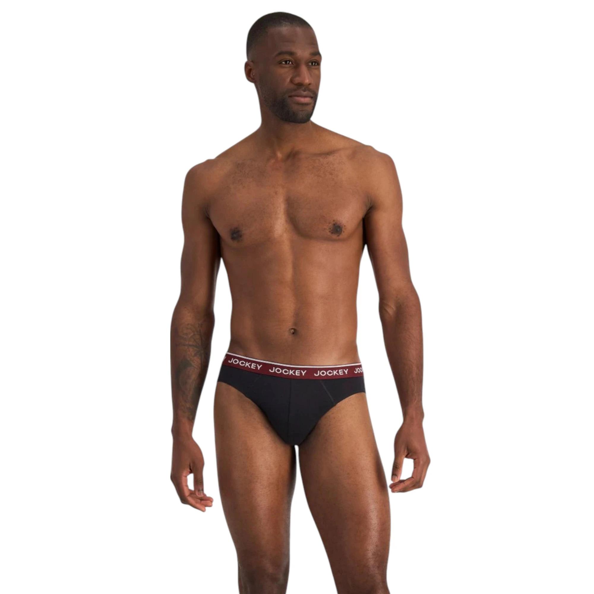 9 Jockey 8 Pack Elastic Cotton Brief Underwear BLACK, 9 of 9