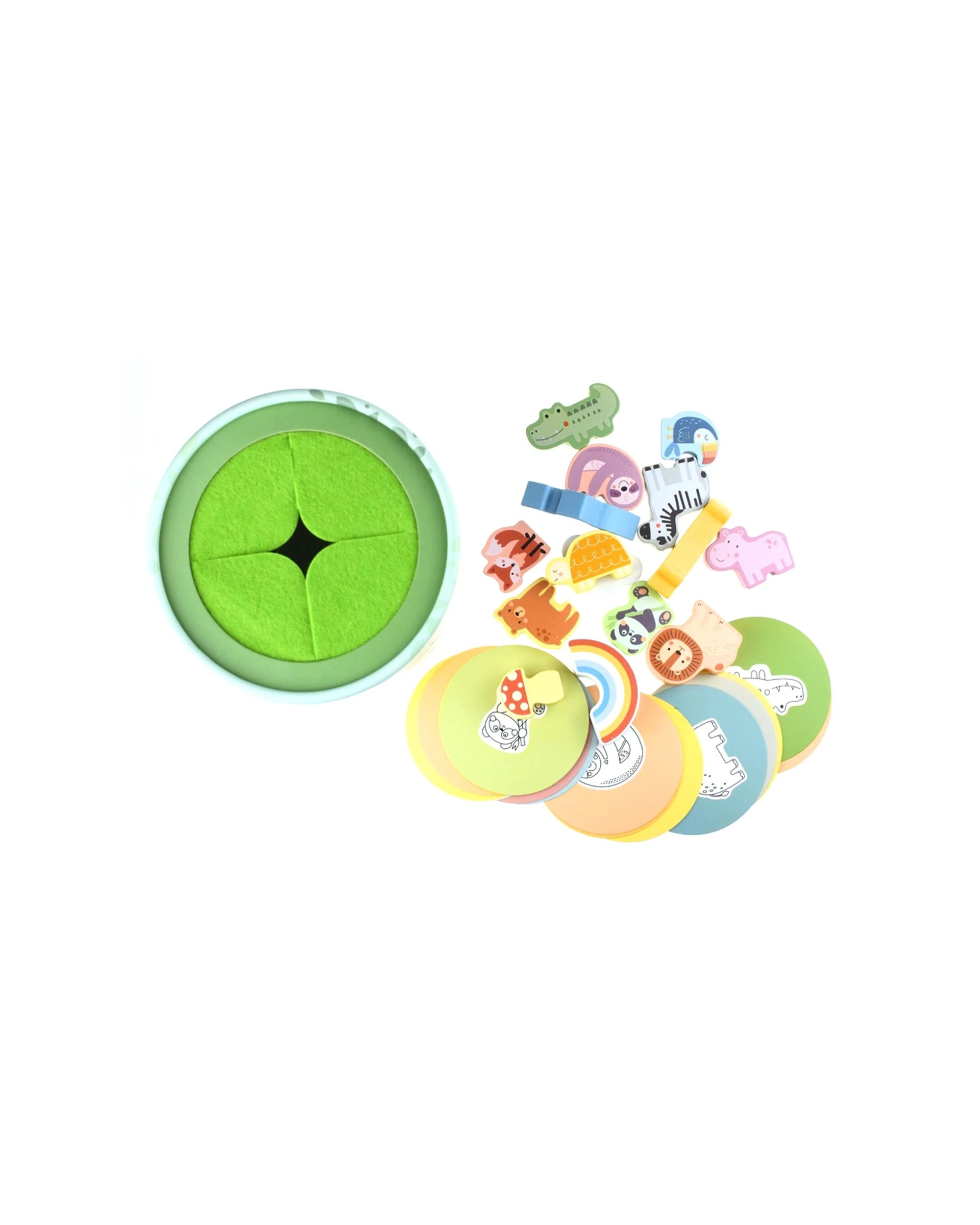 6 Tooky Toy Animal Shape Touch Match Toy Box Bucket Kids Children Playset - Multi, 6 of 7