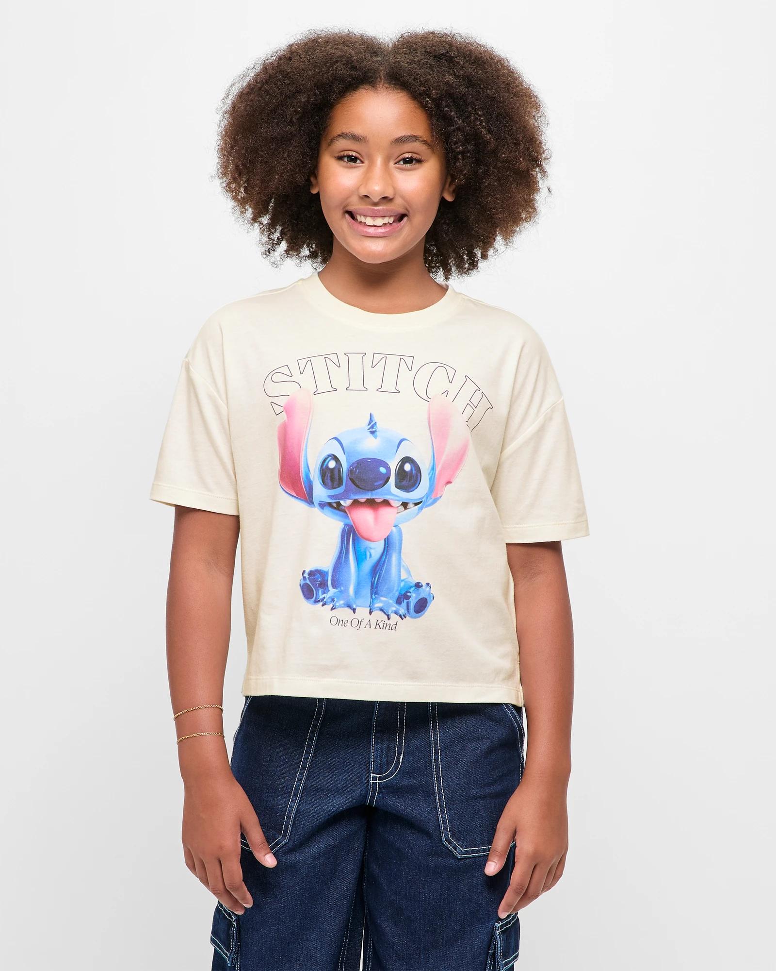 1 Disney Stitch Disney Lilo & Stitch T-shirt CREAM, 1 of 5
