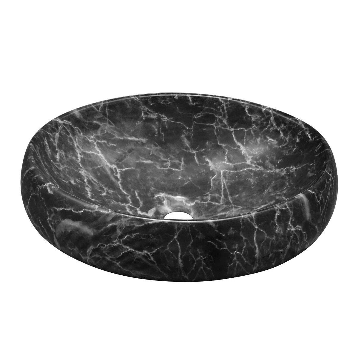 2 LUXSUITE Bathroom Vanity Sink Washing Basin Oval Vessel Above Counter Hand Wash Bowl Toilet Bath Ceramic Countertop, 2 of 4