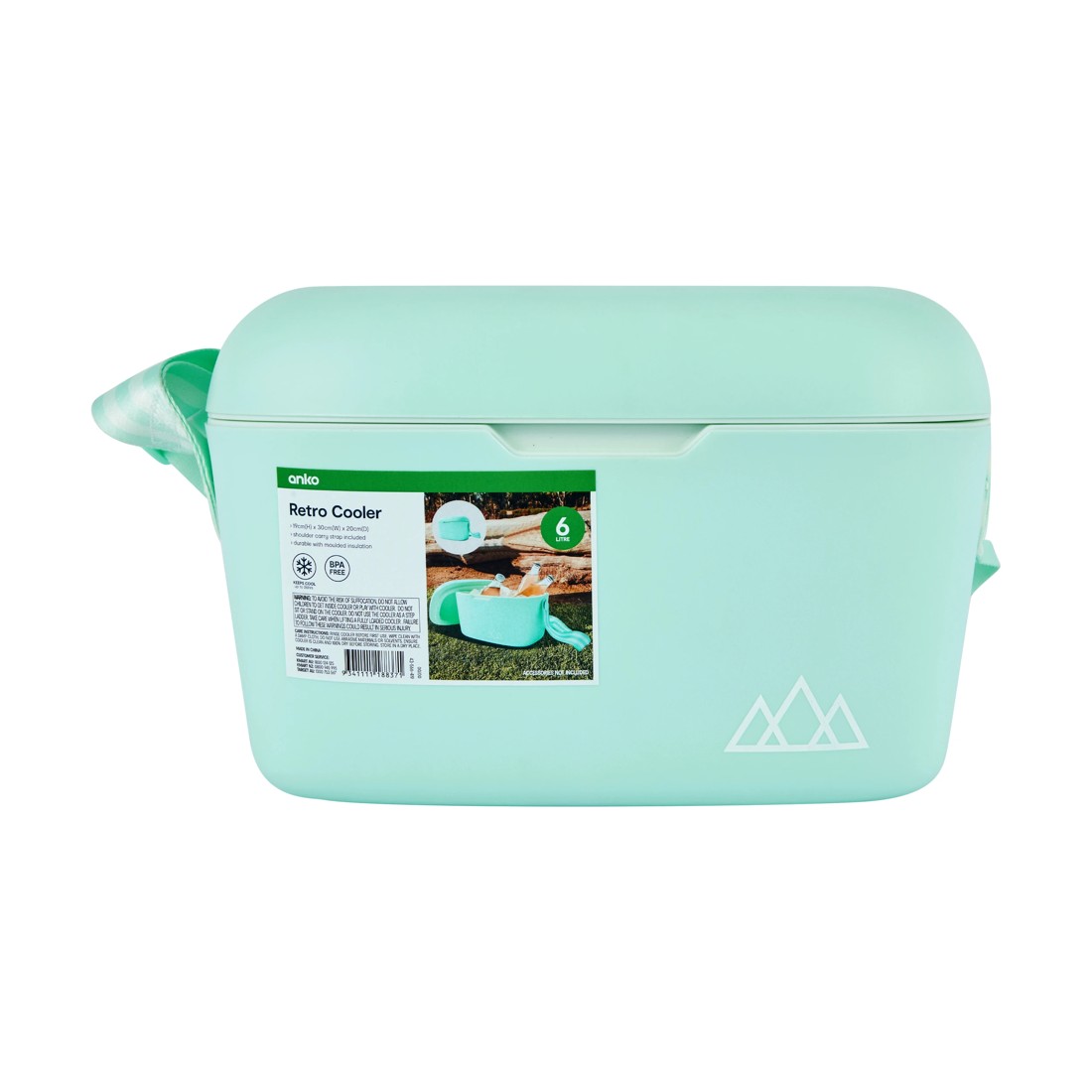 10 6L Retro Cooler - Mint, 10 of 10