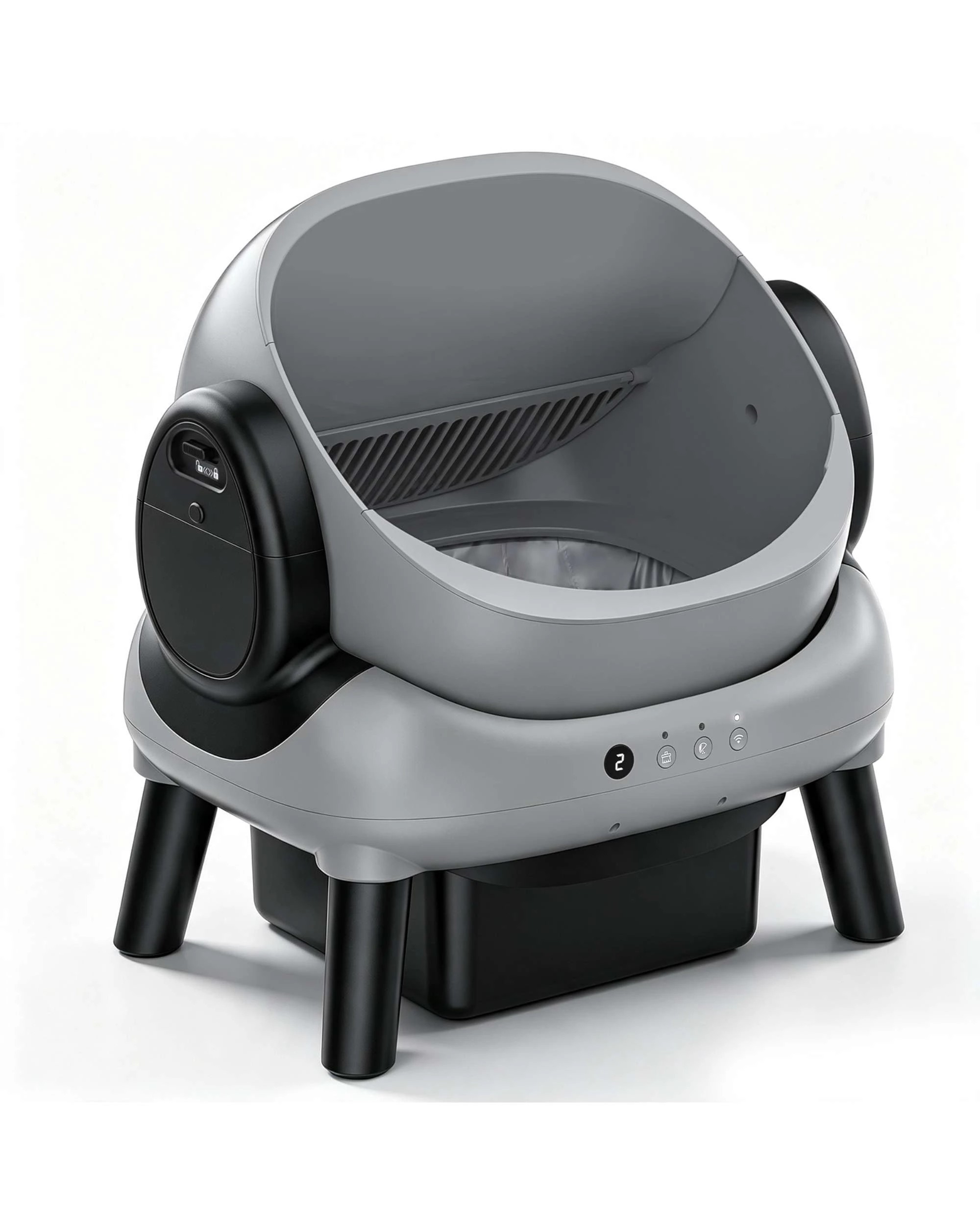 4 Advwin Automatic Open‑Top Cat Litter Box, Self‑Cleaning Design with APP Control, 4 of 10