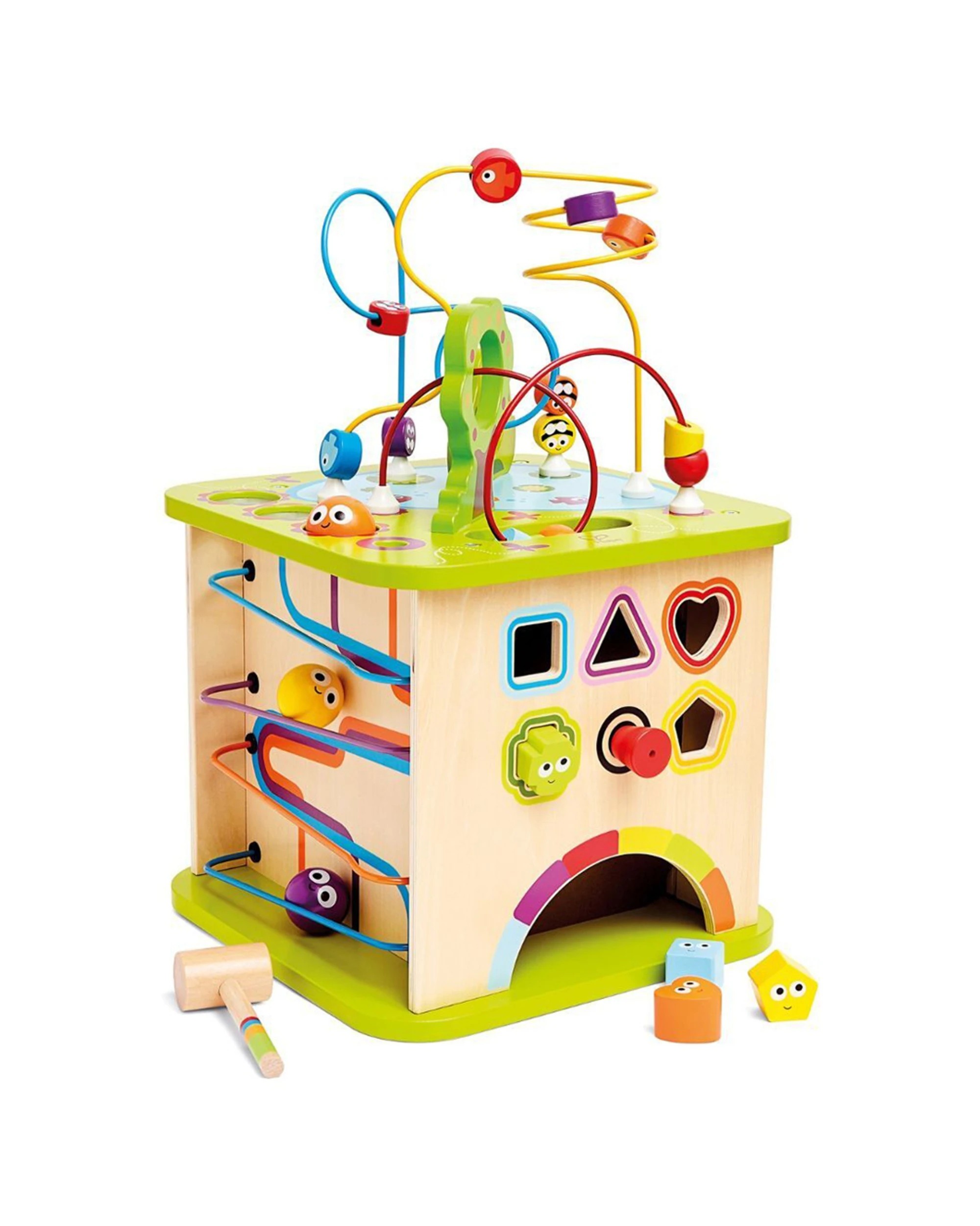 1 Hape Country Critters Cube Interactive Educational Toy For Toddlers 12m Plus - Multi, 1 of 4