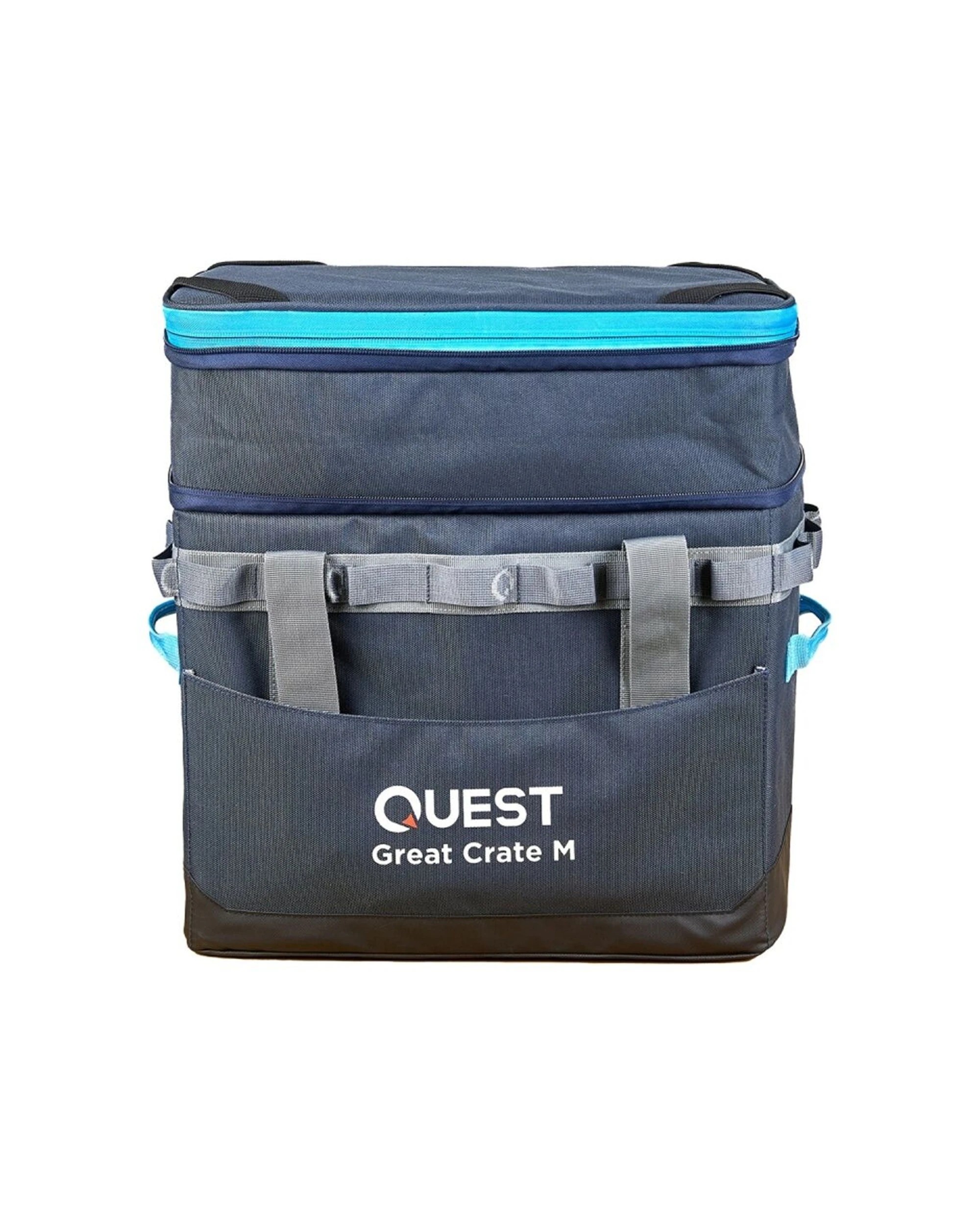 2 Quest Outdoors Great Crate Collapsible Camping Storage 36-47L Medium With Lid - Grey, 2 of 8