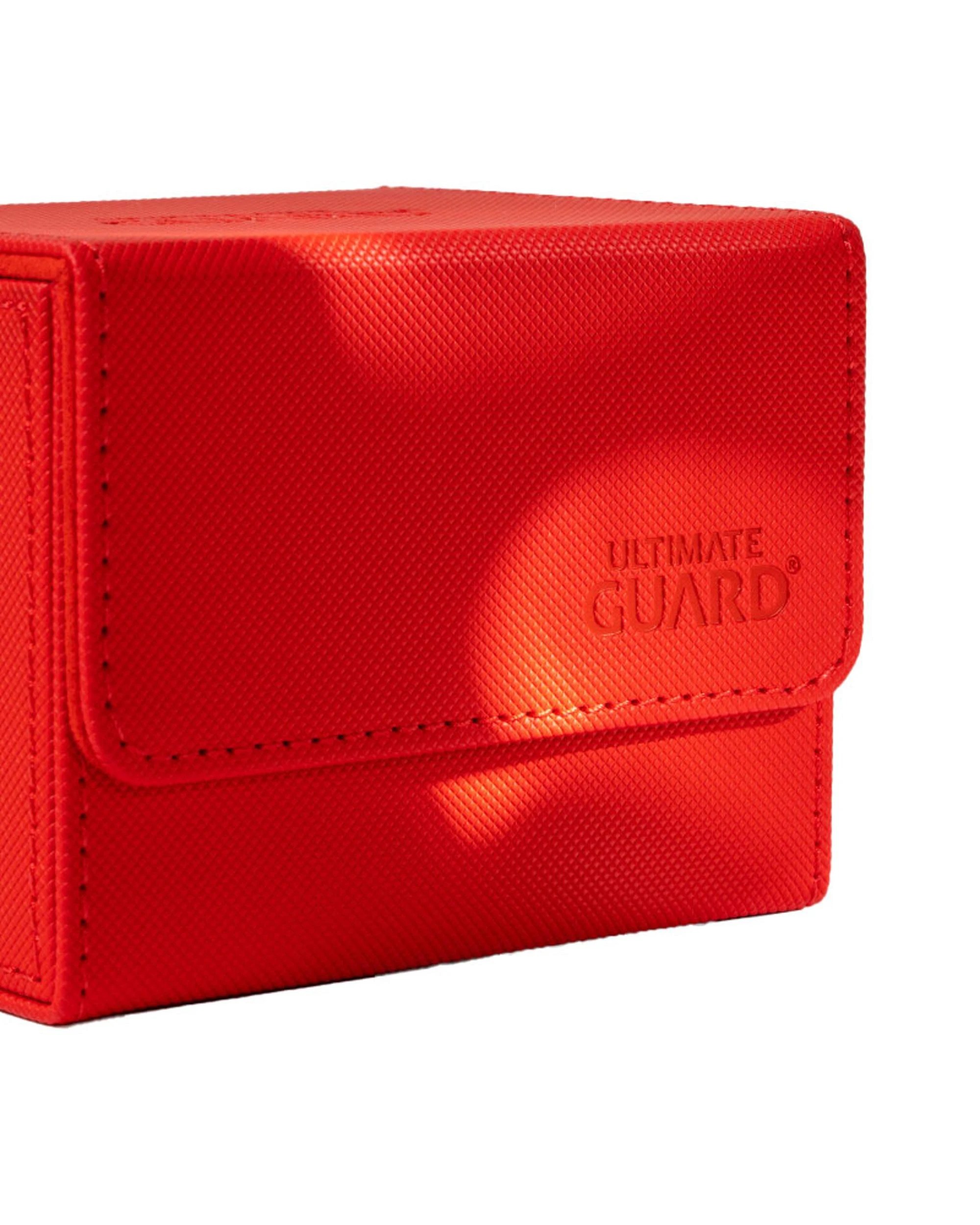 3 Ultimate Guard Sidewinder 80+ Xenoskin Monocolour Deck Box - Red, 3 of 6