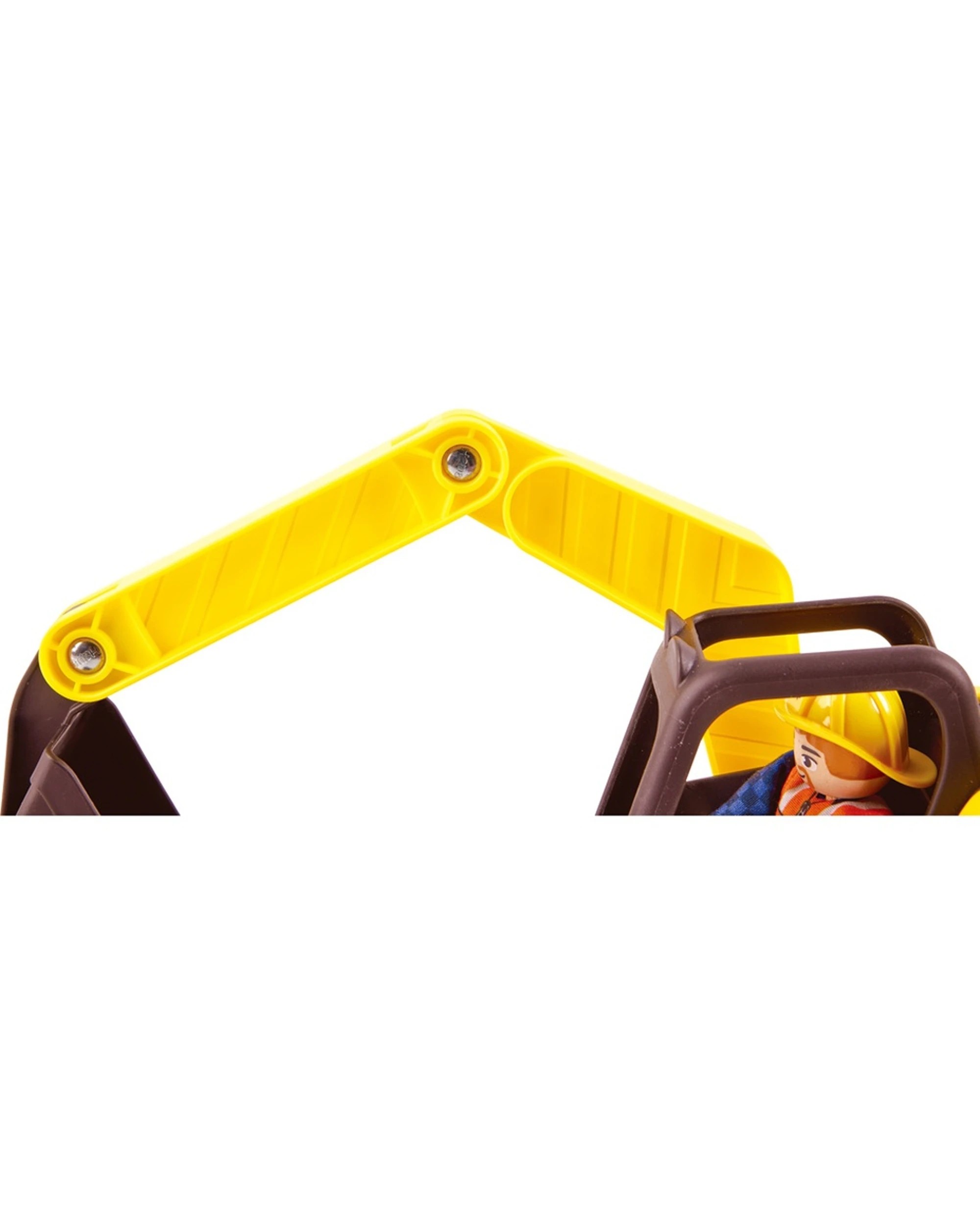 3 Hape Dig N Dump Excavator Rugged Construction Toy Kids 2y Durable Plastic Playset 26cm - Multi, 3 of 5