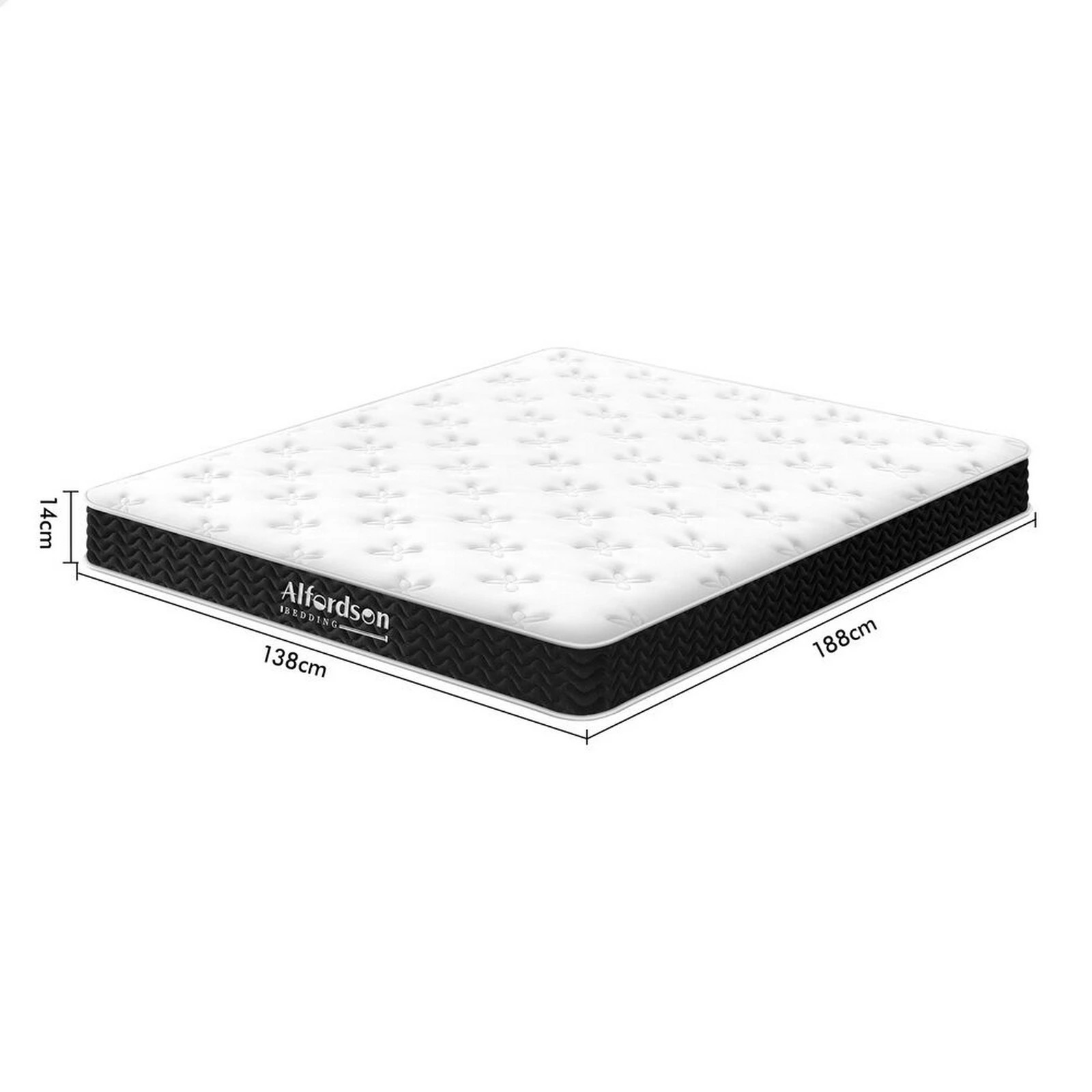 7 Alfordson Mattress 14CM Tight Top Spring Foam Bedding Medium Firm - Single Bed, 7 of 10