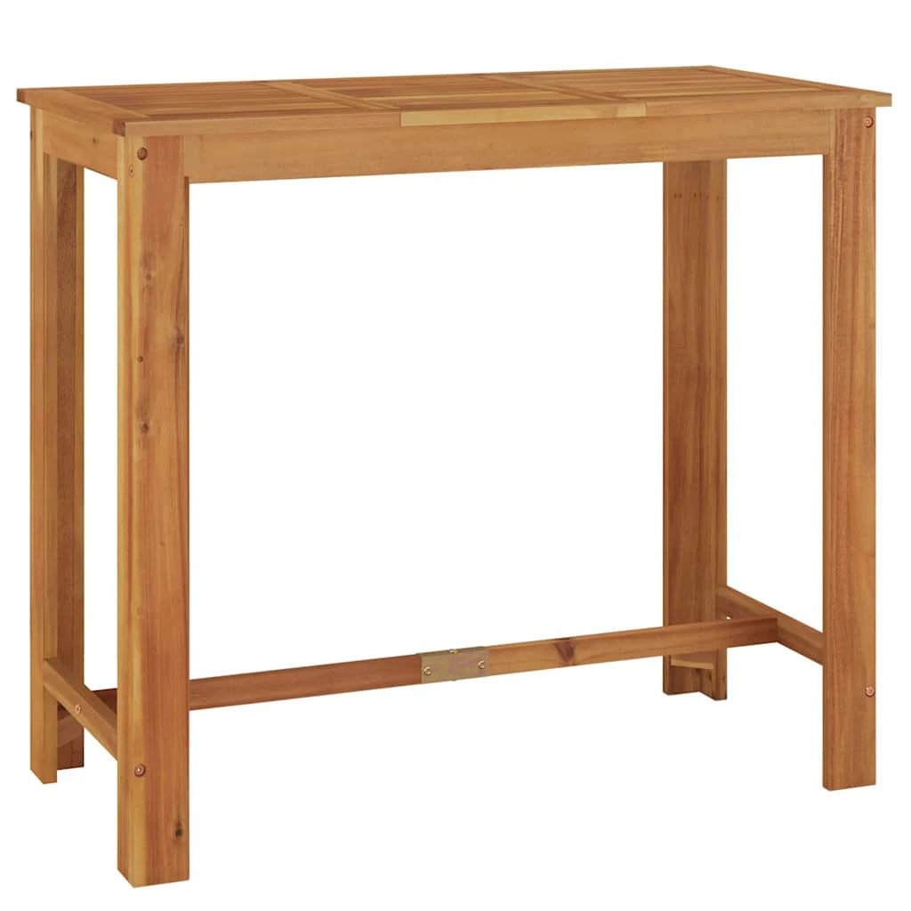 1 Vidaxl Garden Bar Table Solid Wood Acacia - Brown, 1 of 7
