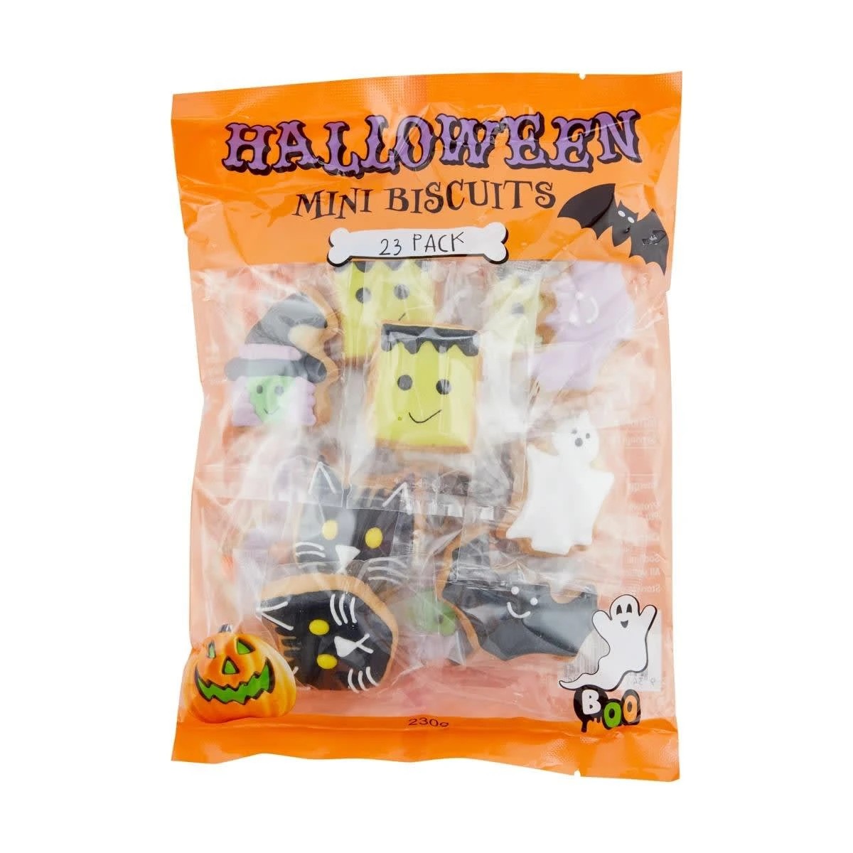 1 23 Pack Halloween Mini Biscuits 230g, 1 of 3